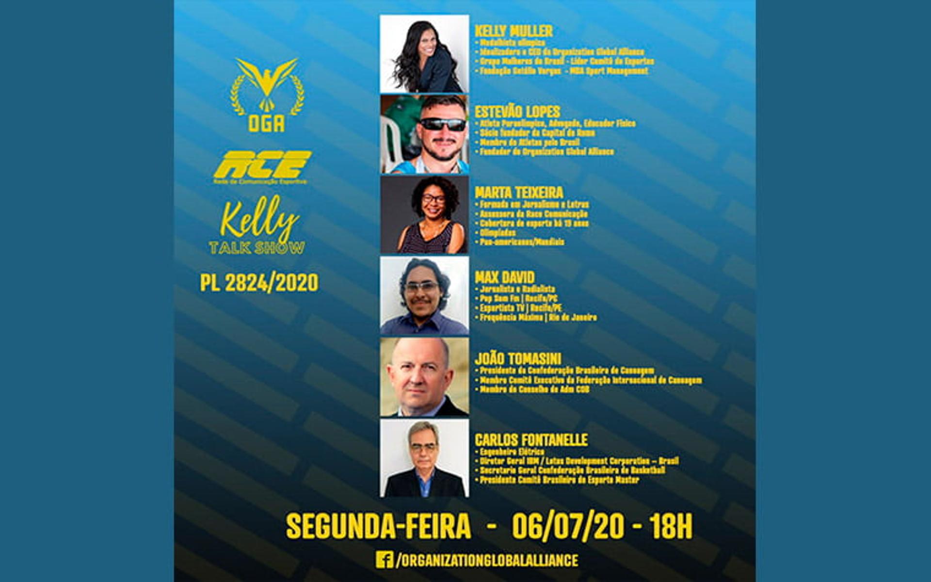 Kelly Müller debate a PL 2824/2020, nesta segunda (06), às 18 horas, em seu talk show, na Rede Comunicação Esportiva