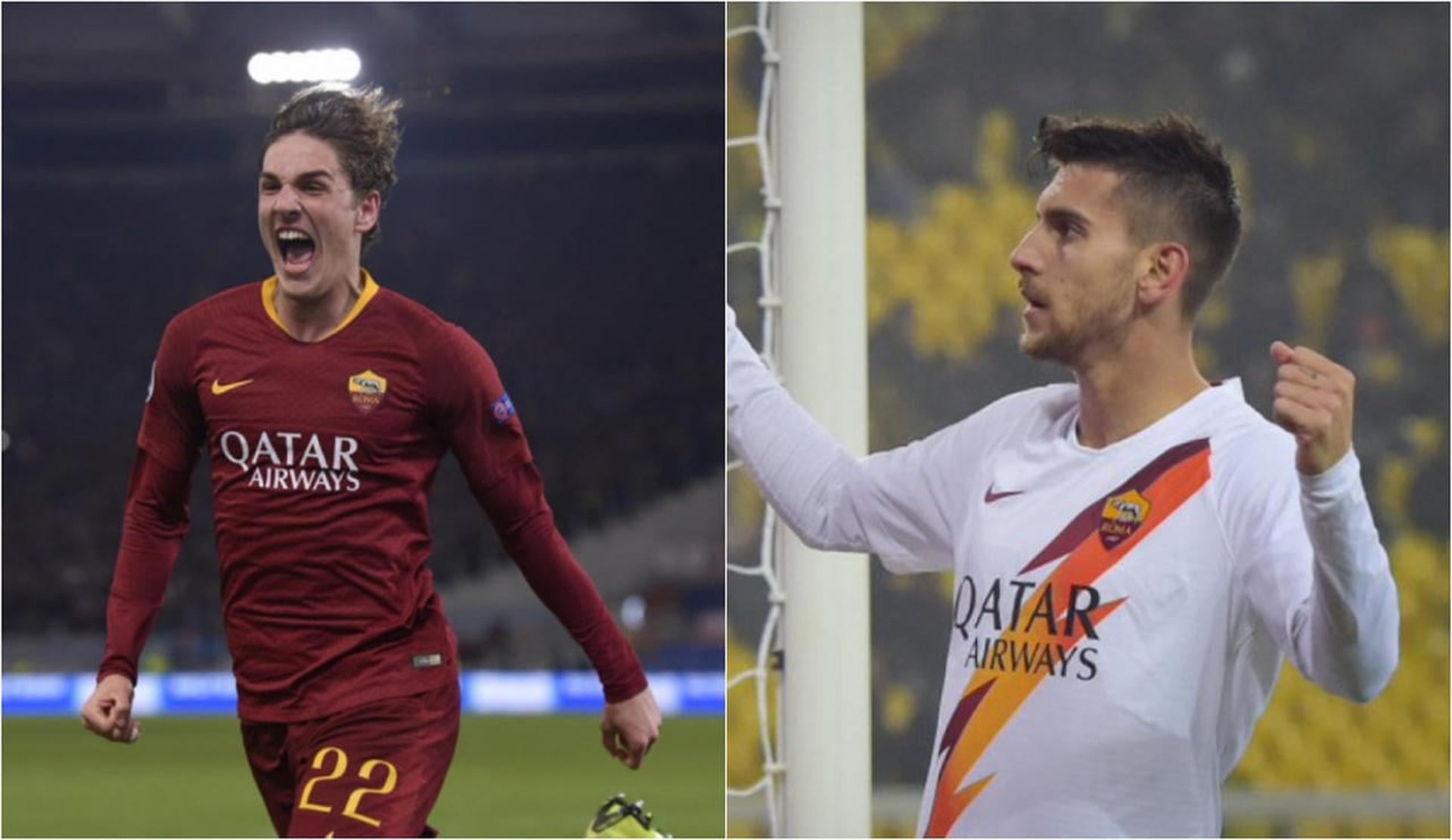 Montagem - Zaniolo e Pellegrini (Roma)