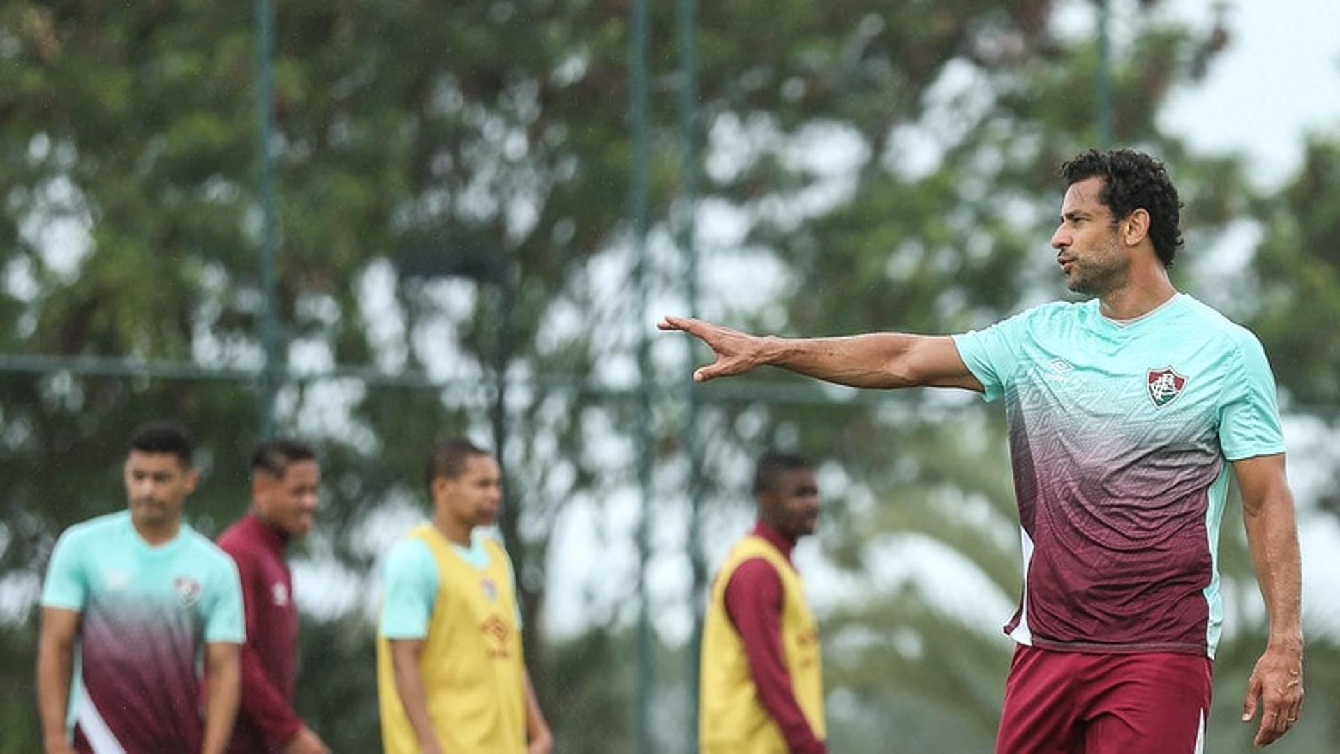 Fred - treino do Fluminense