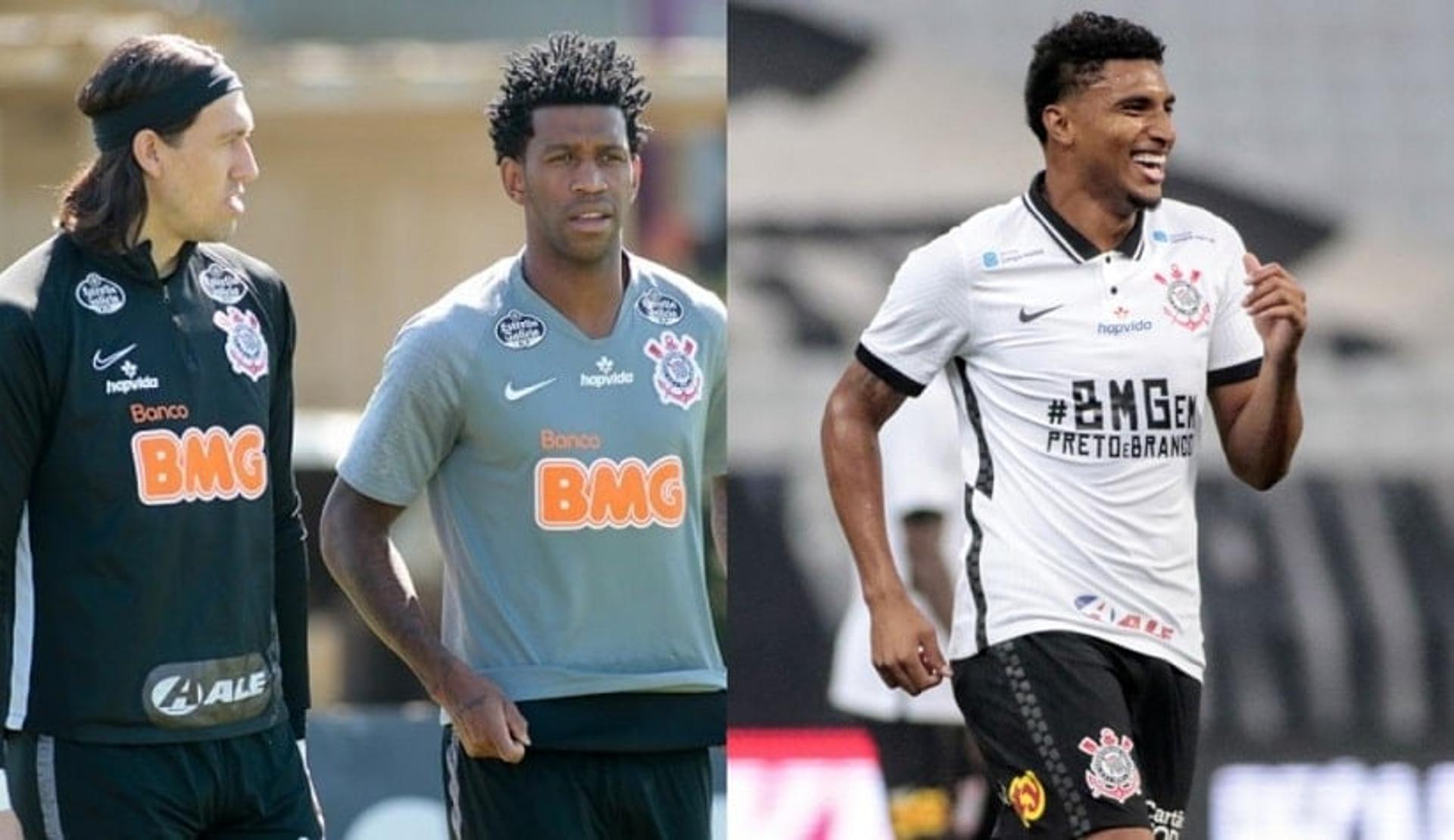 Montagem - Corinthians - Cássio, Gil e Éderson