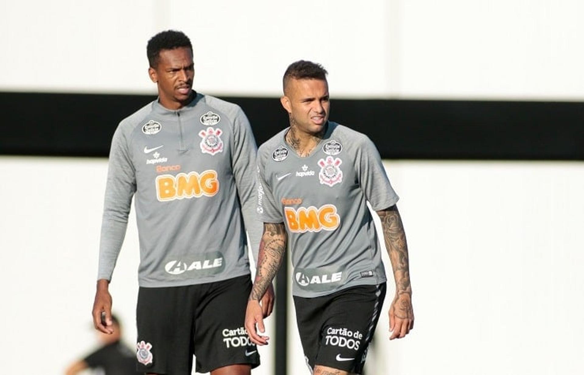 Jô e Luan - Treino Corinthians