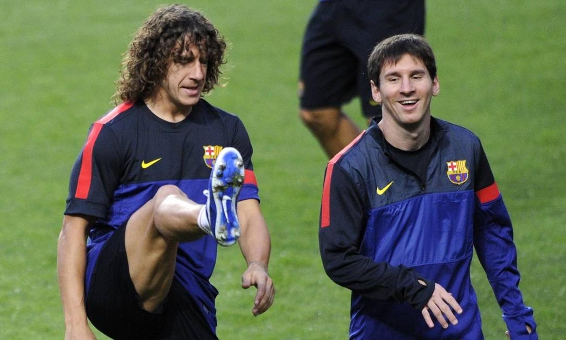 Puyol e Messi - Barcelona