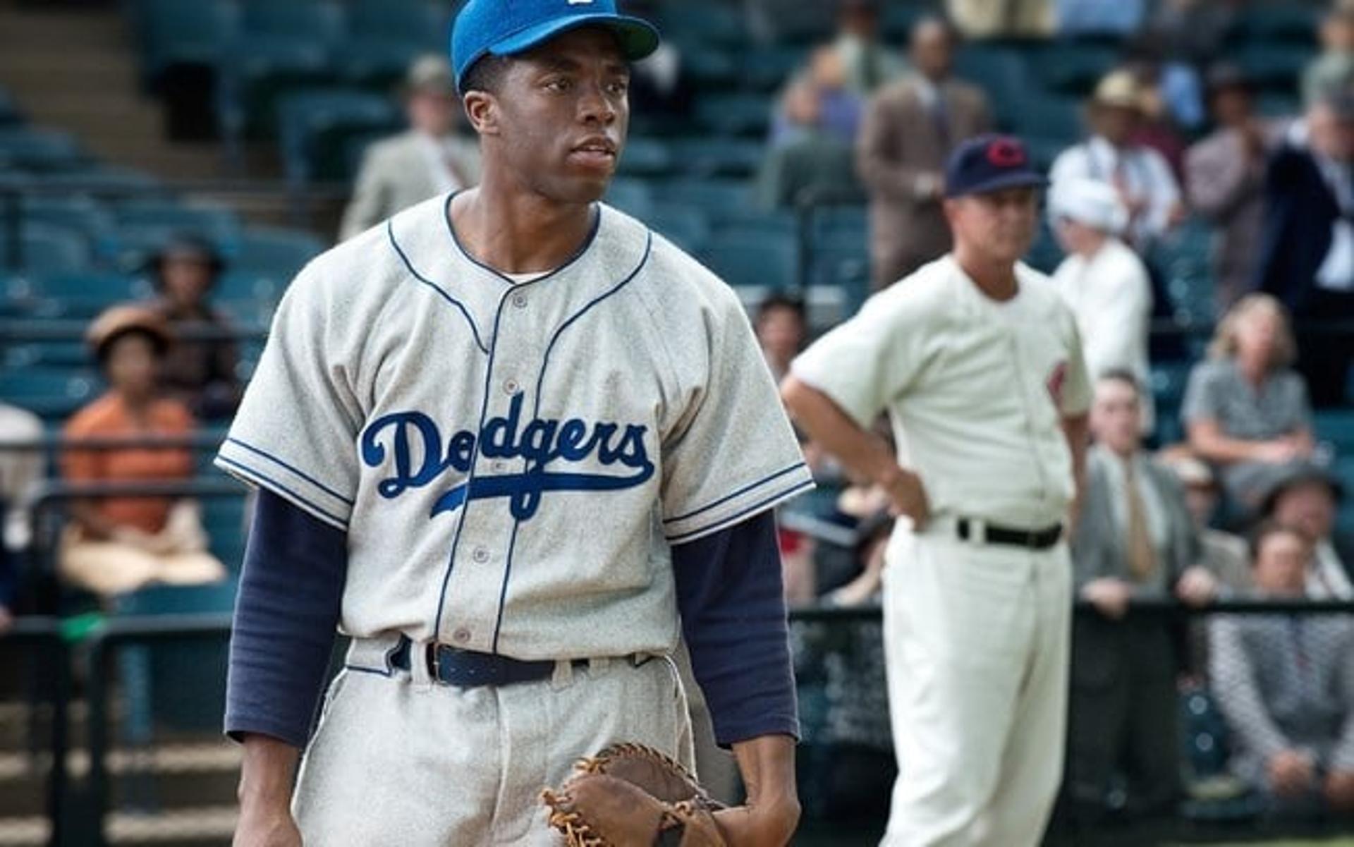 Chadwick Boseman interpretou Jackie Robinson no filme "42 – A história de uma Lenda"