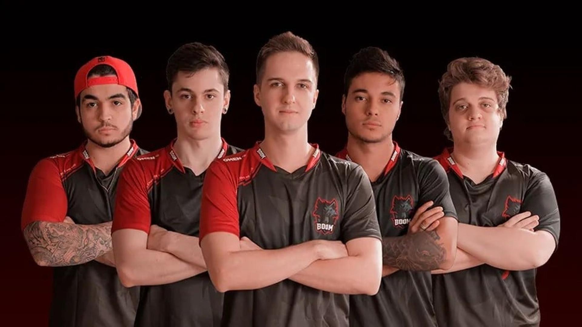 chelo, shz, yeL, felps e boltz, os jogadores da BOOM — Foto: Divulgação