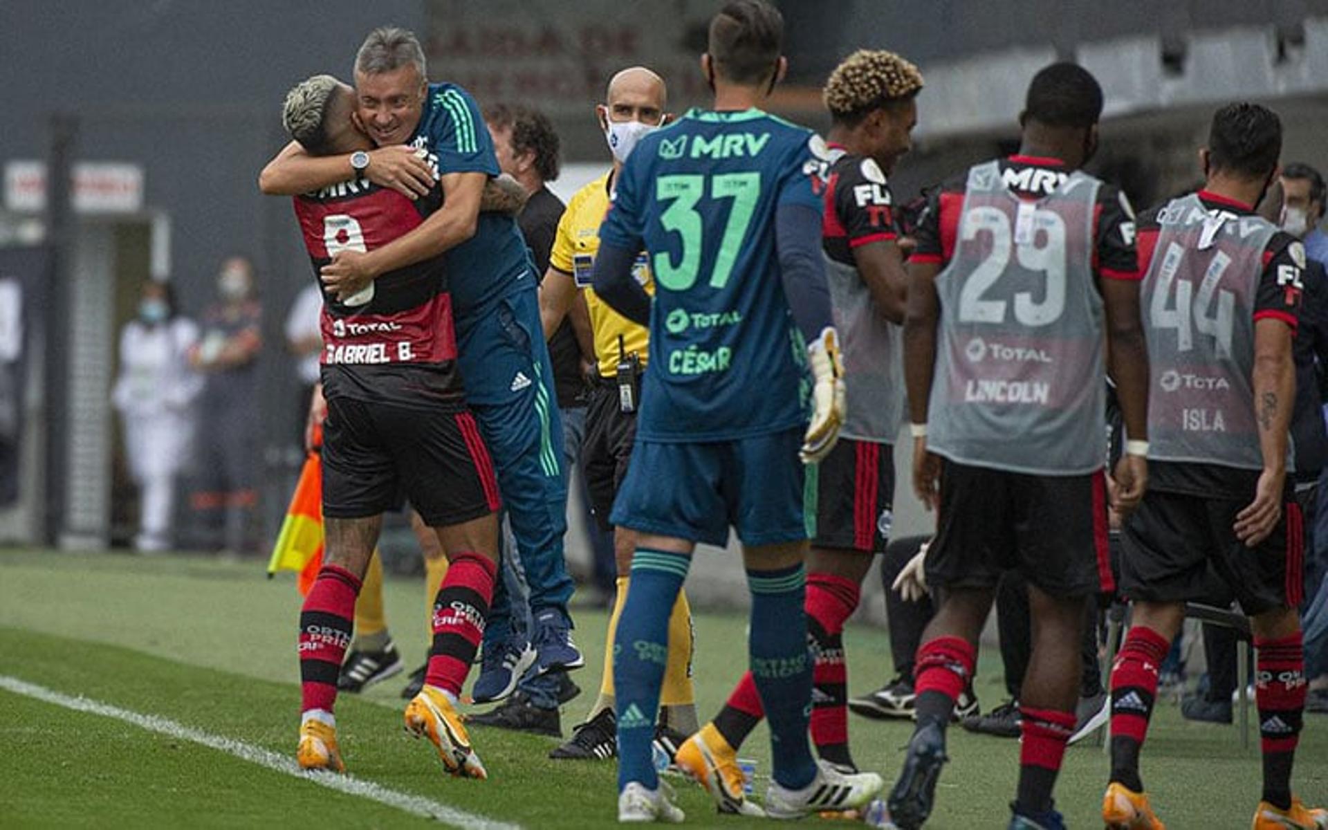 Santos x Flamengo - Comemoração