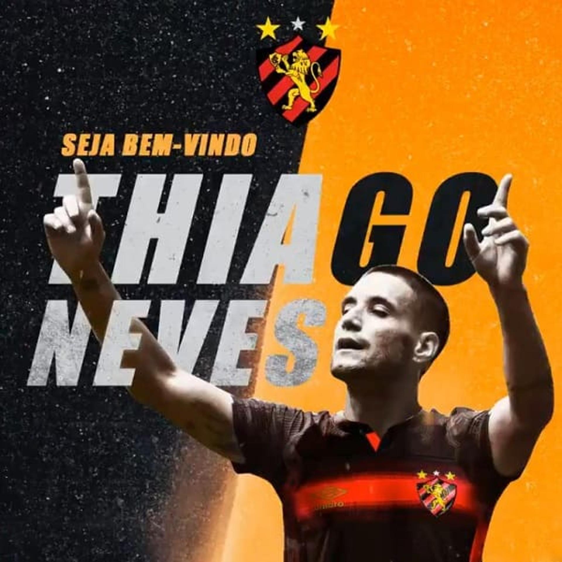 Thiago Neves anunciado pelo Sport