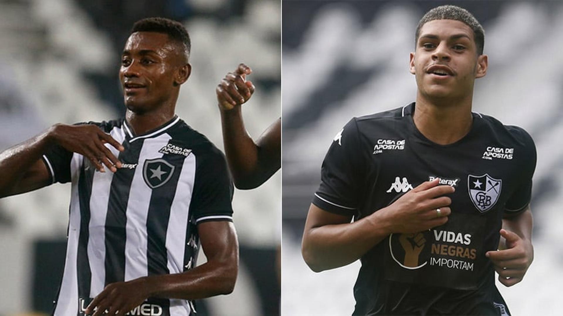 Montagem Botafogo - Kalou e Luis Henrique