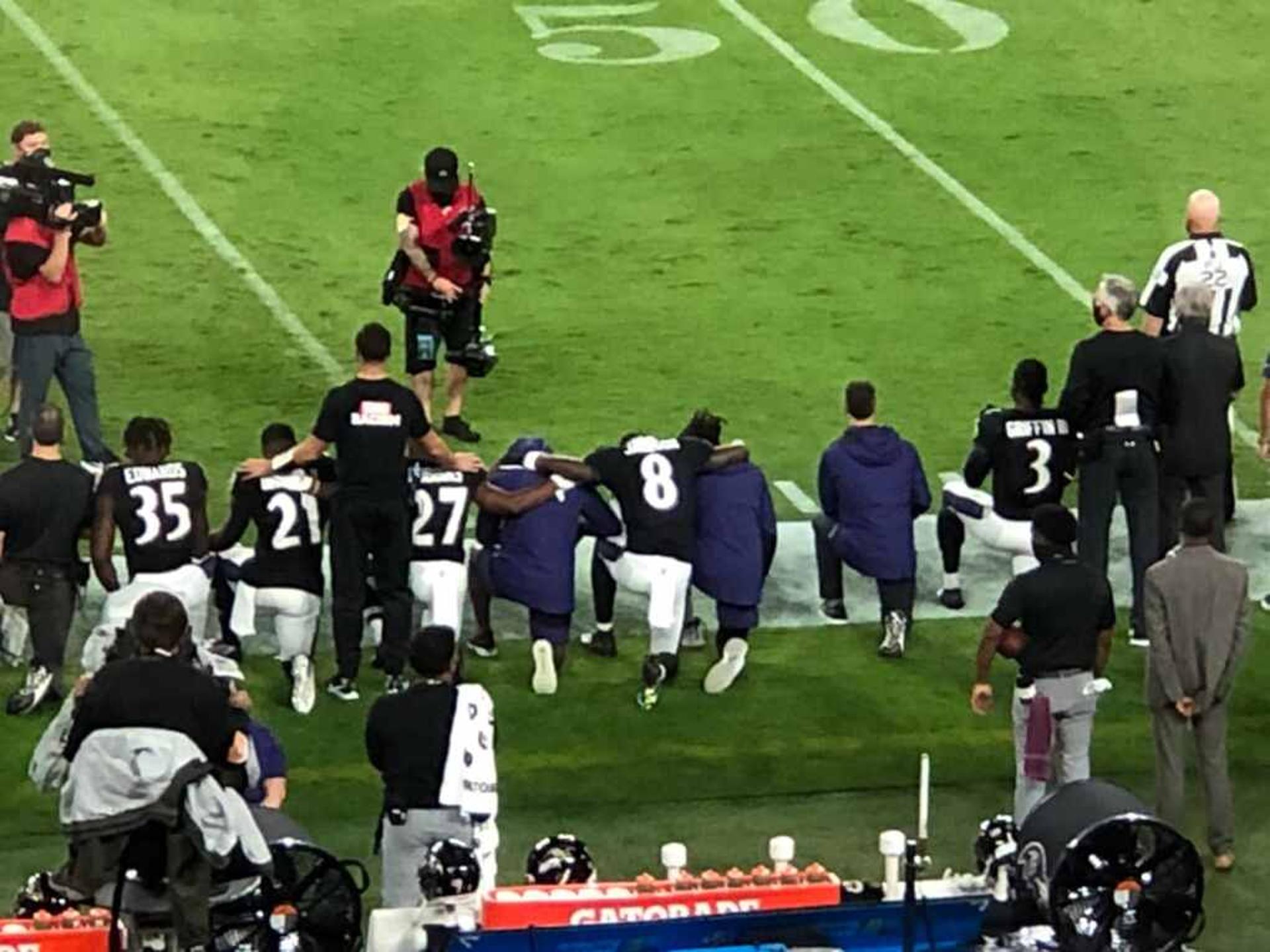 Lamar Jackson protesto