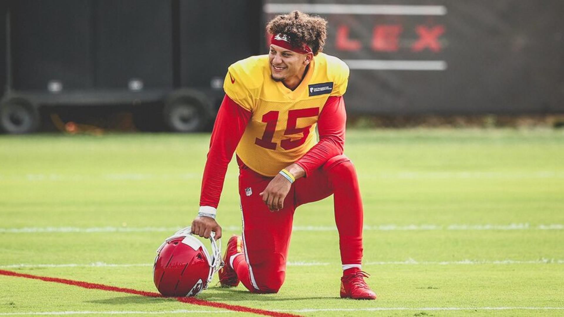 Patrick Mahomes treino