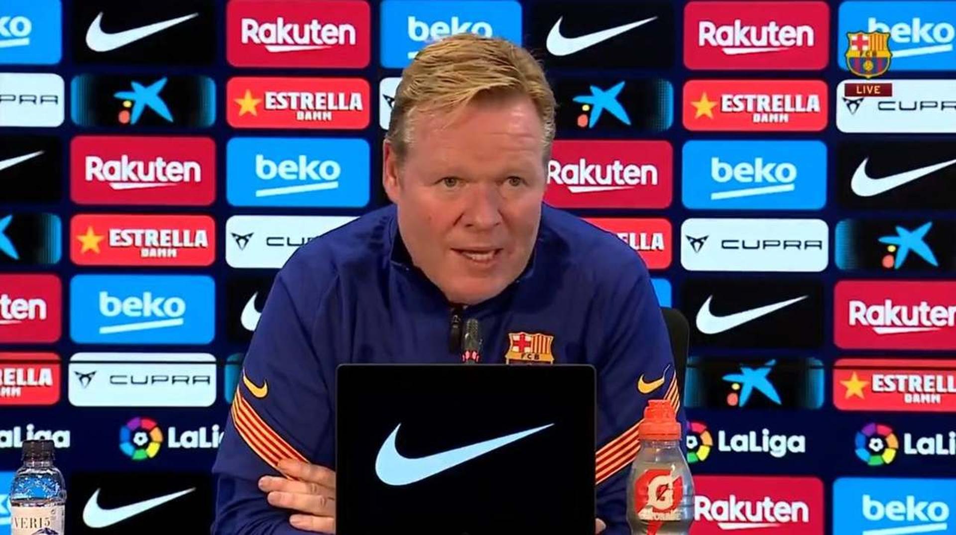 Ronald Koeman - Barcelona - Coletiva