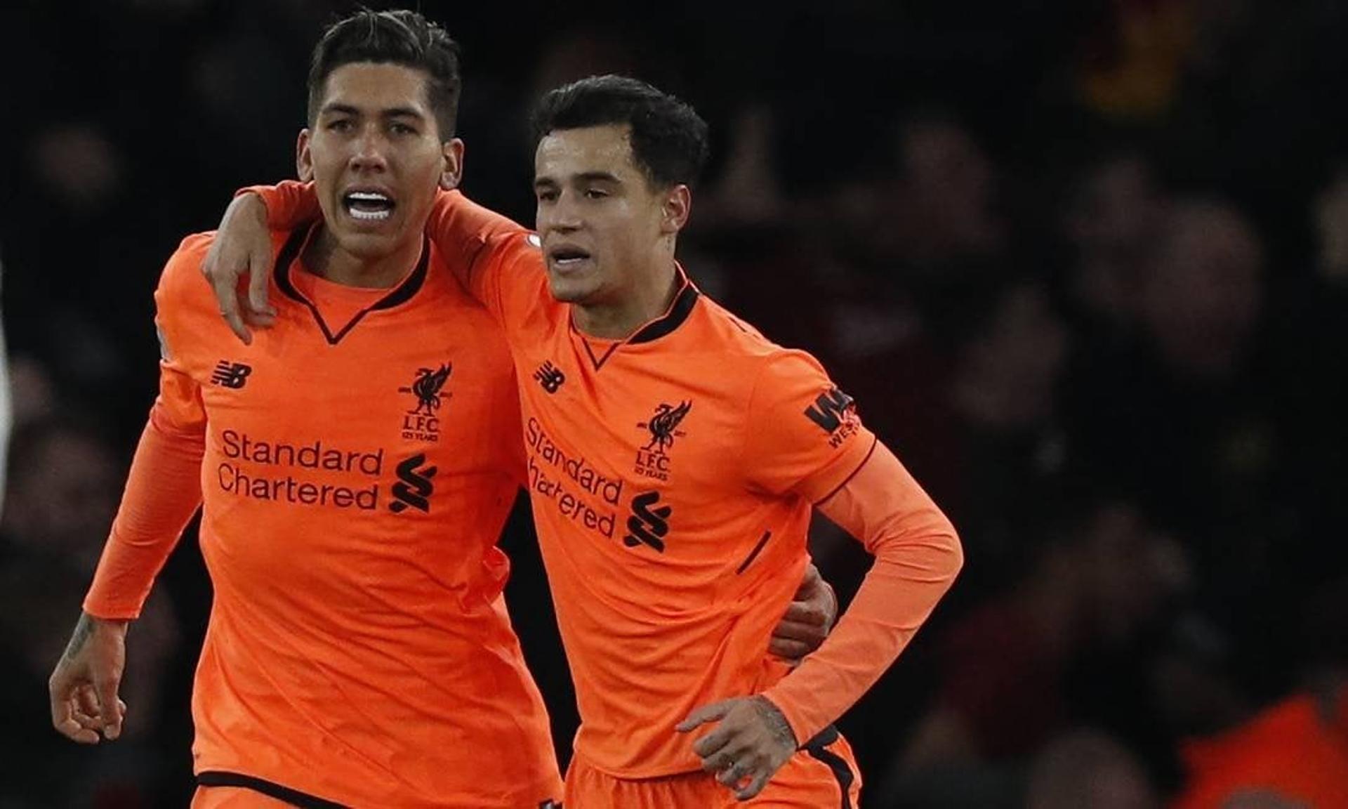 Philippe Coutinho e Roberto Firmino - Liverpool