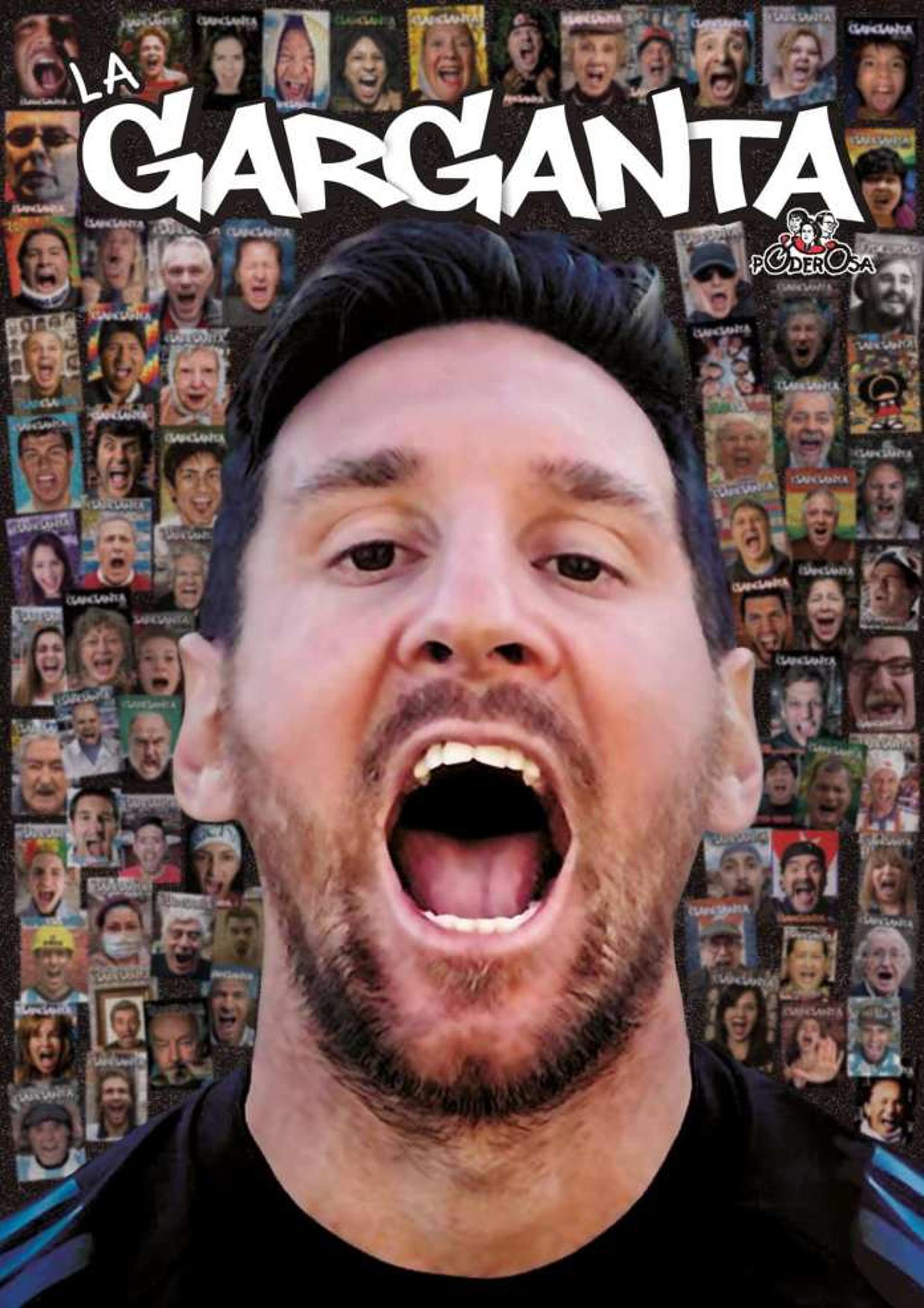 Messi na capa da revista argentina "La Garganta Poderosa"