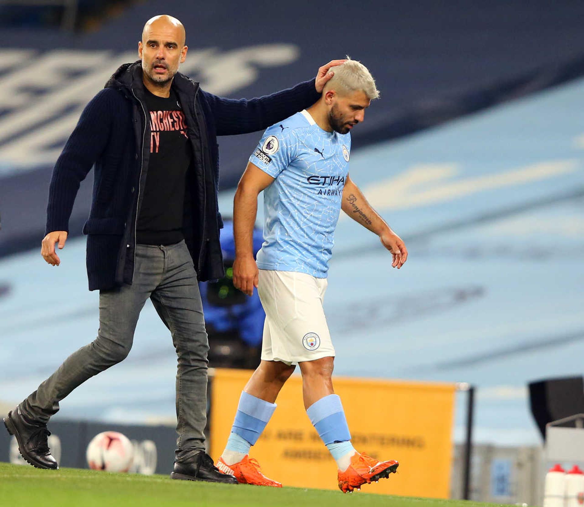 Guardiola e Agüero - Manchester City