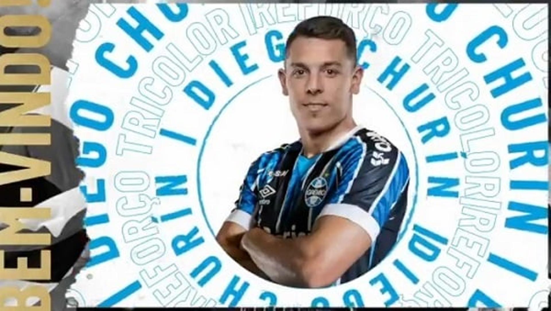 Diego Churín é anunciado pelo Grêmio