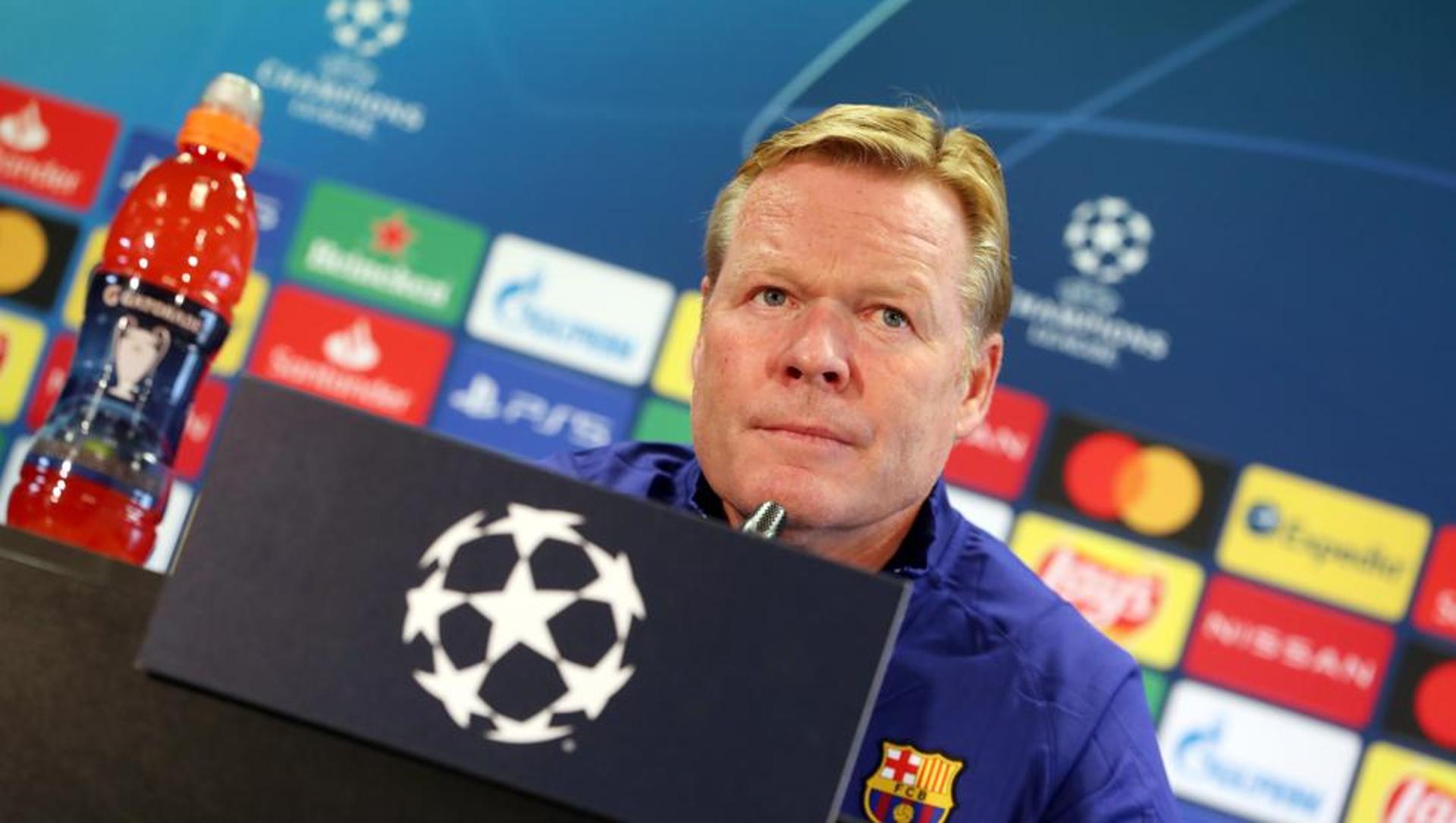 Ronald Koeman - Barcelona - Coletiva