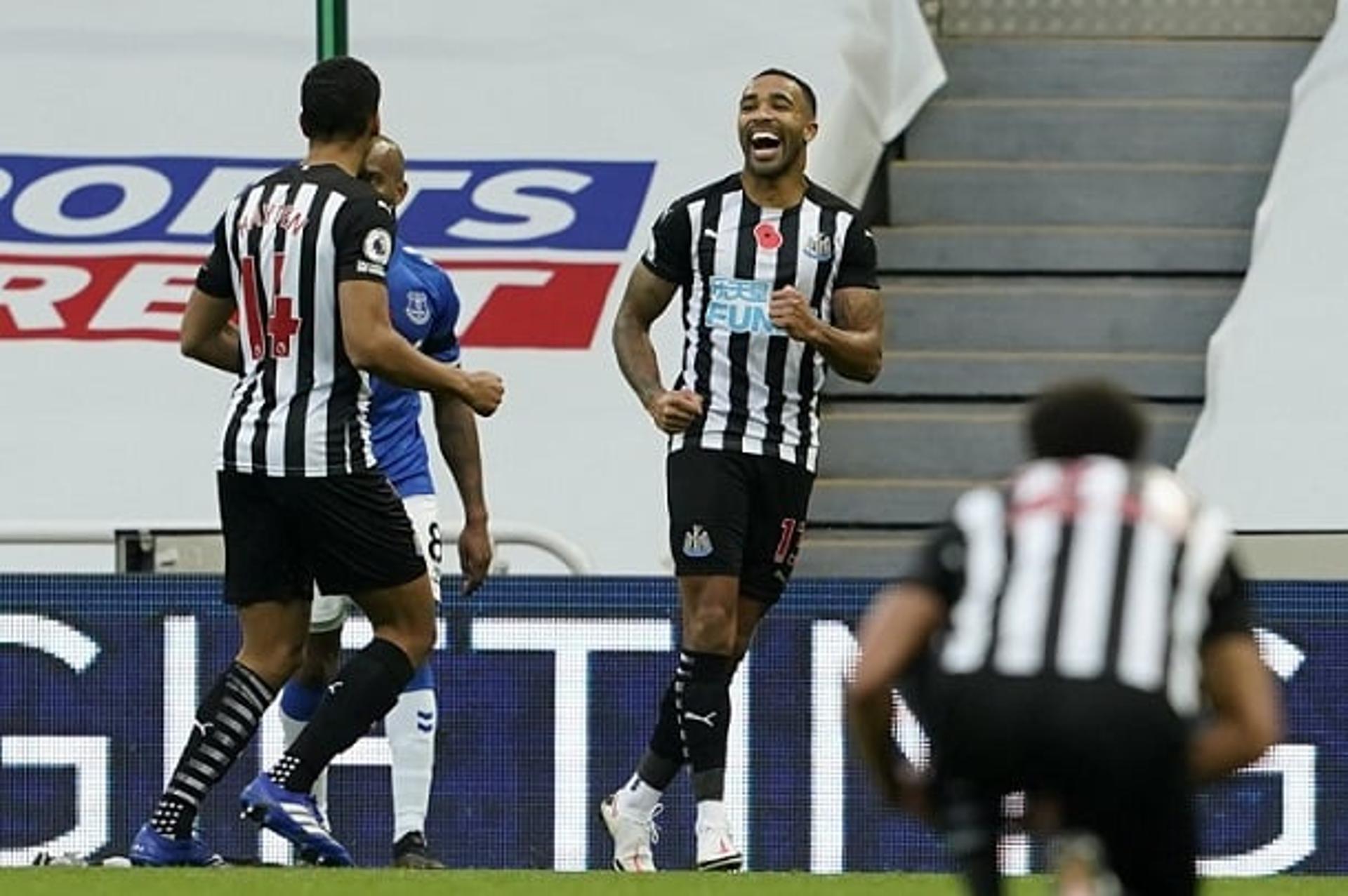 Newcastle x Everton - Comemoração