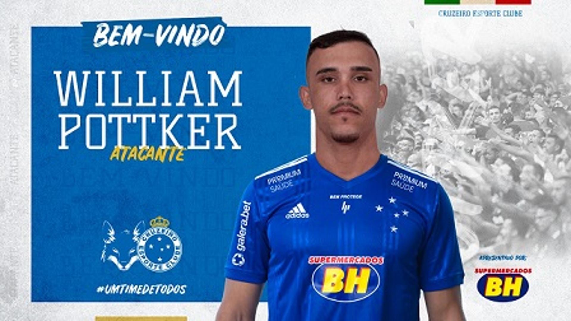 Pottker, de 26 anos,  assinou contrato por quatro temporadas com o Cruzeiro