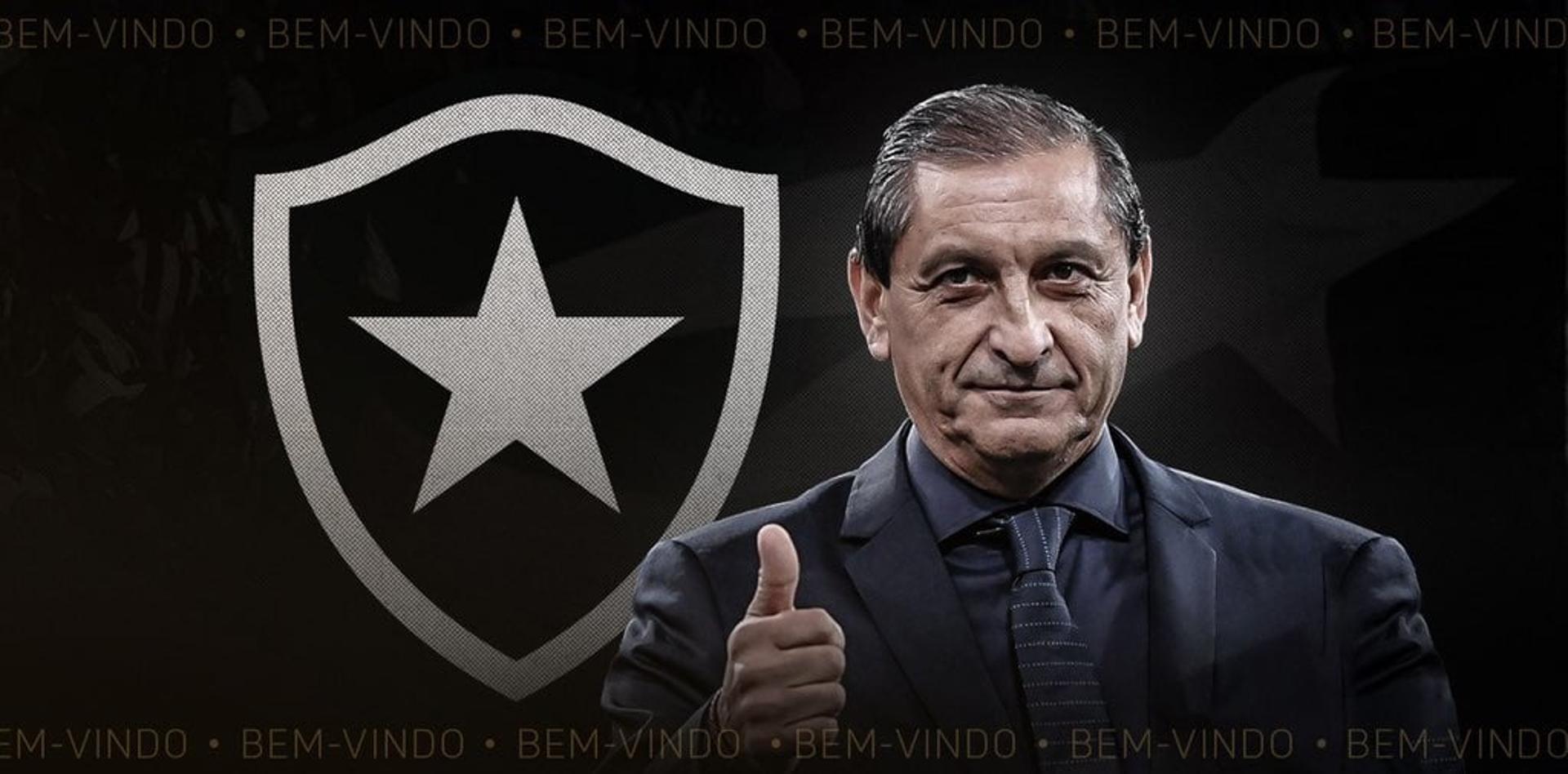 Ramón Díaz foi anunciado como novo técnico do Botafogo