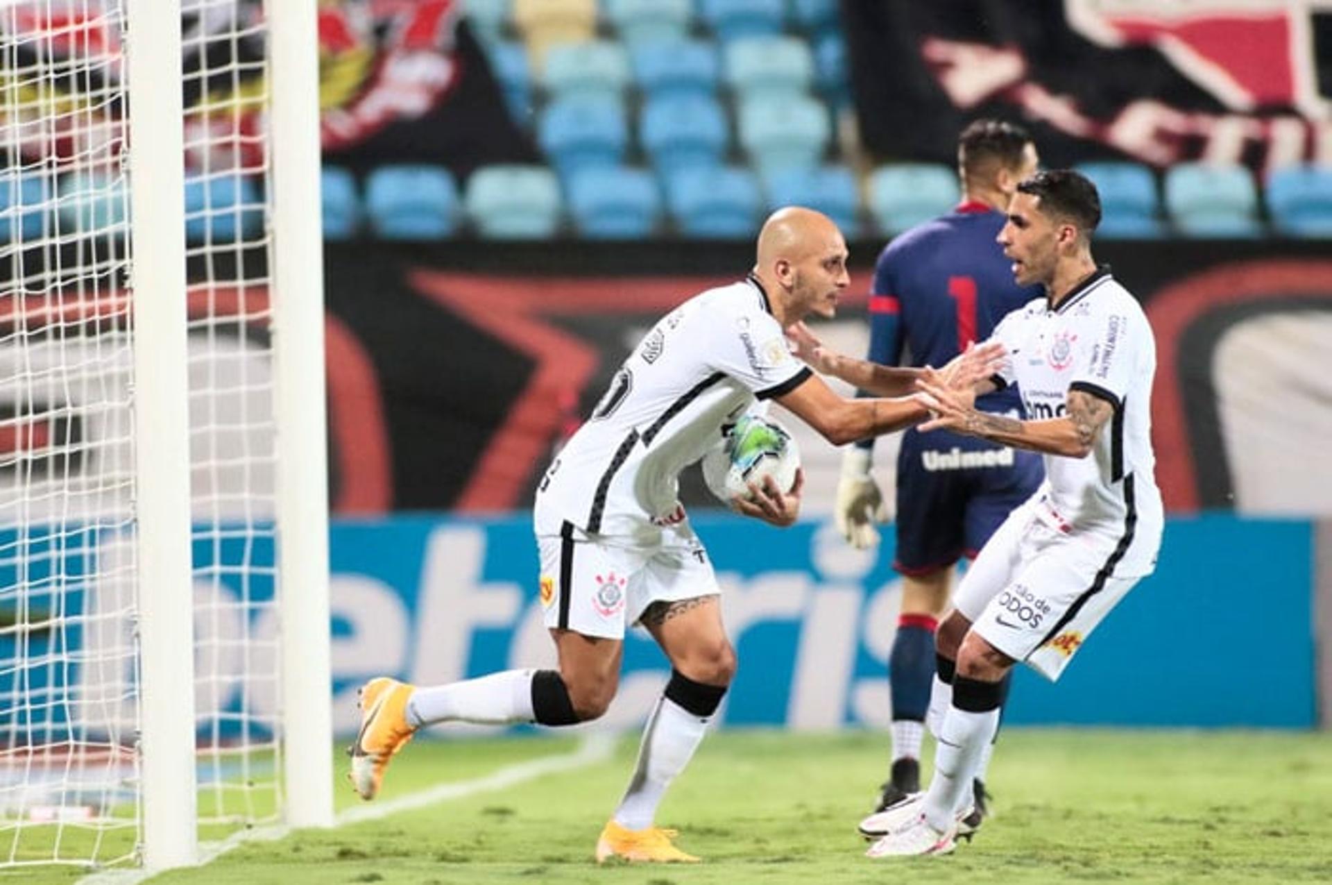 Atlético-GO x Corinthians - Comemoração