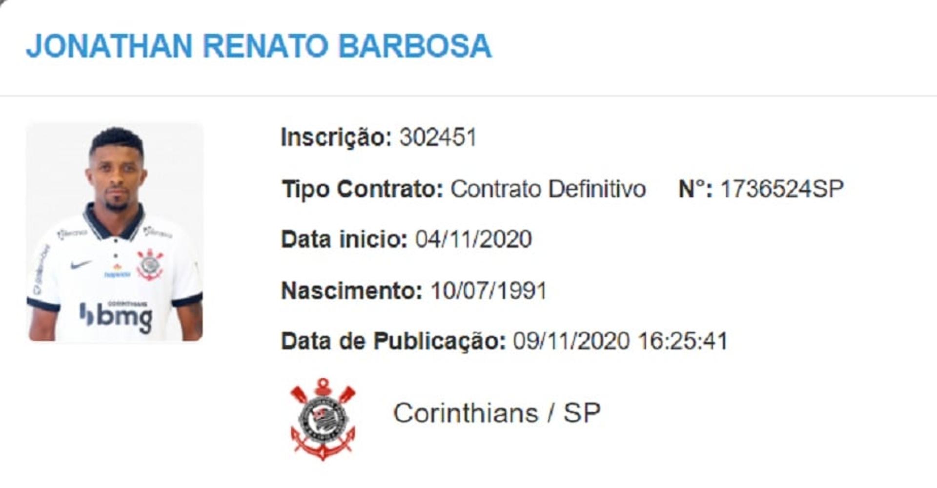 Jonathan Cafú - Corinthians - BID