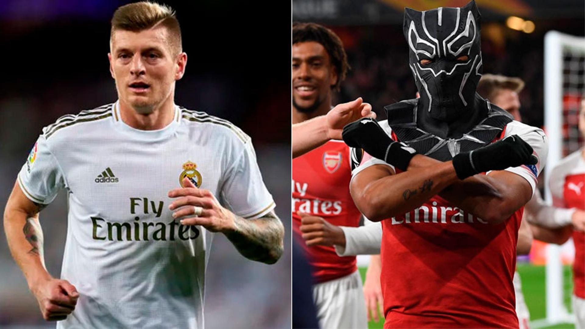 Montagem - Toni Kross e Aubameyang