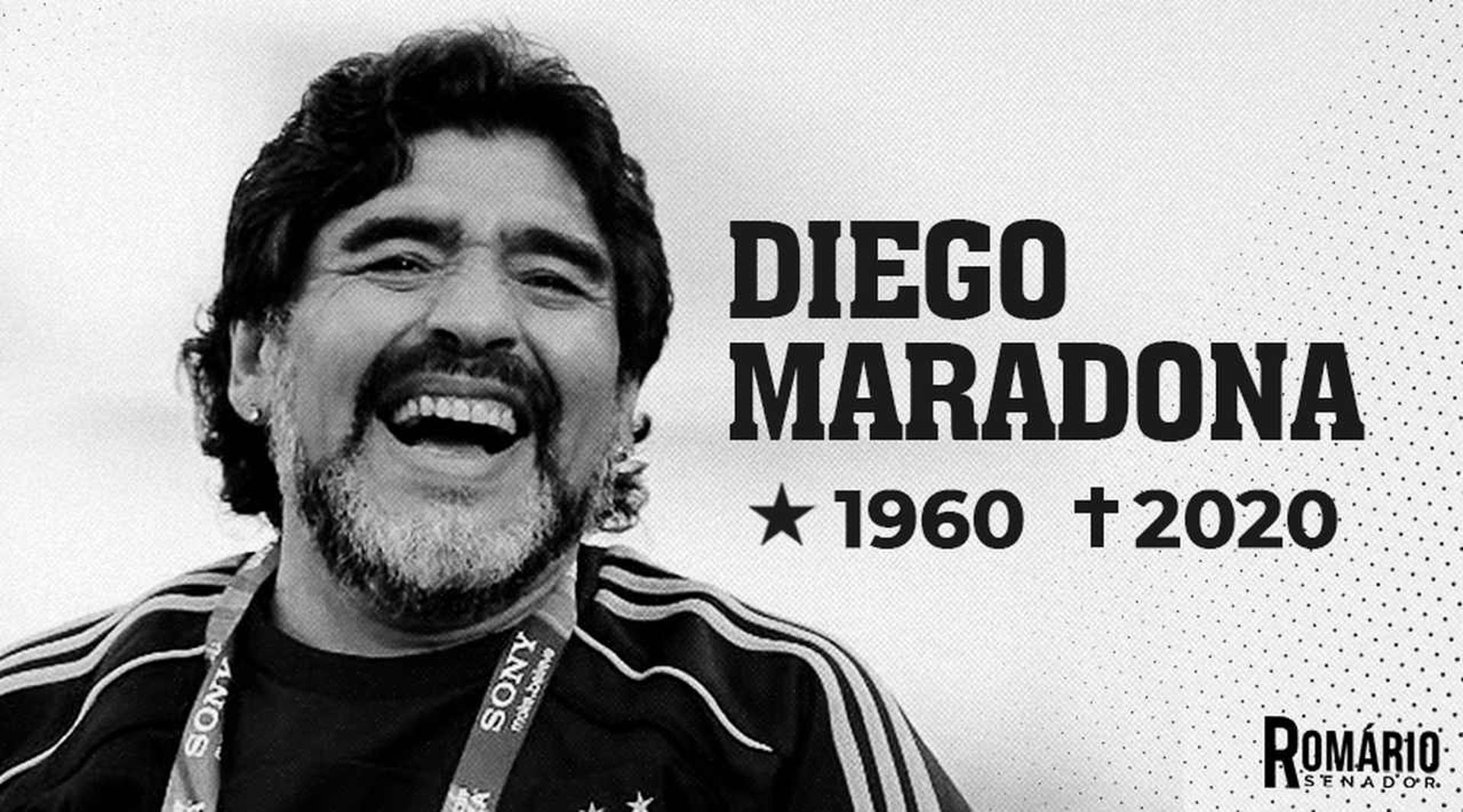 Maradona (postagem de Romário)