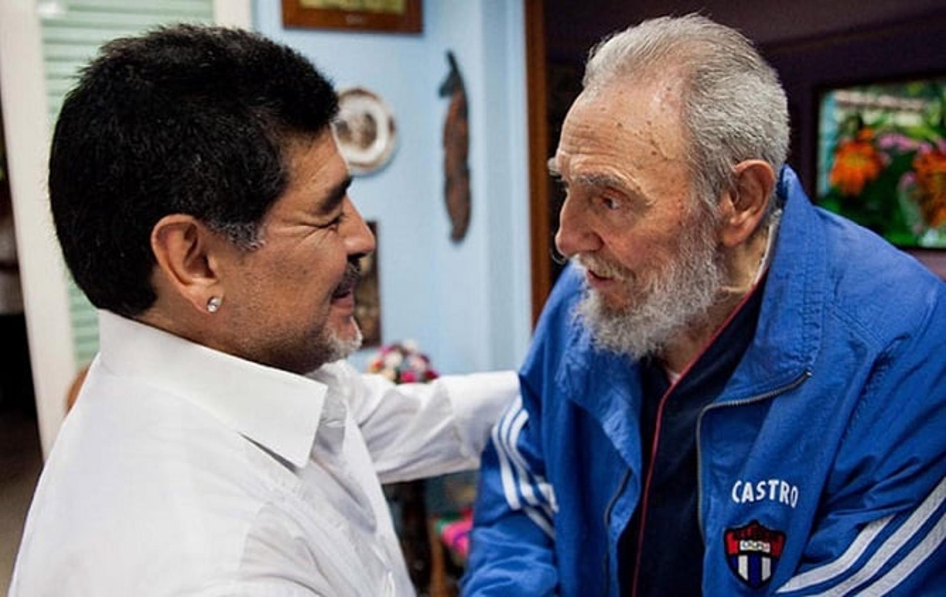 Maradona e Fidel Castro