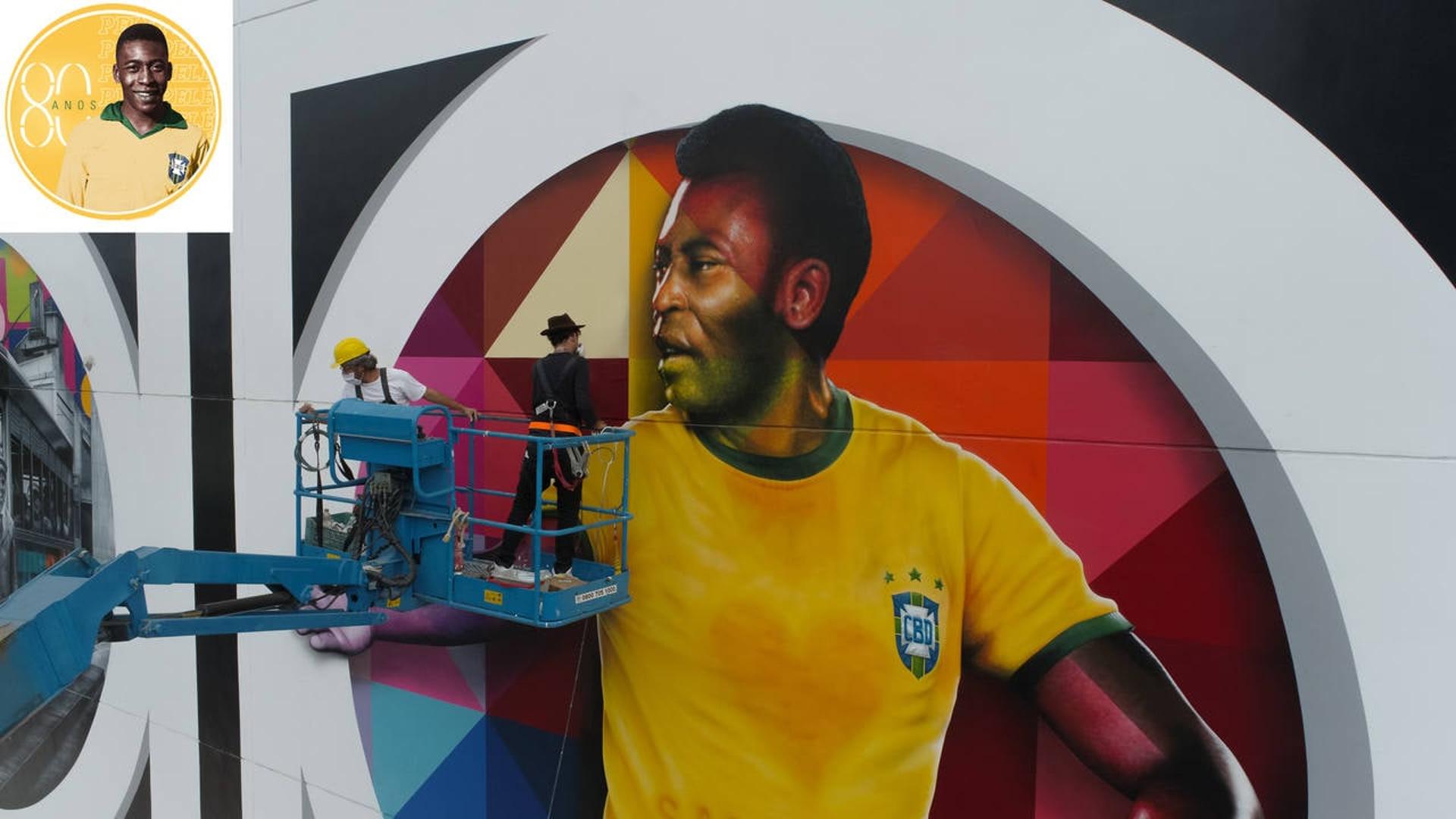 Mural Eduardo Kobra Pelé 80 anos