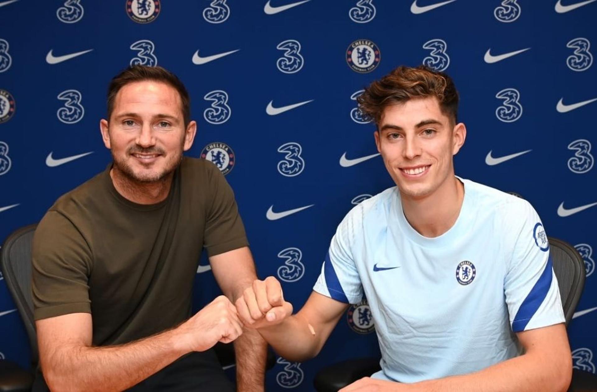 Frank Lampard e Kai Havertz - Chelsea