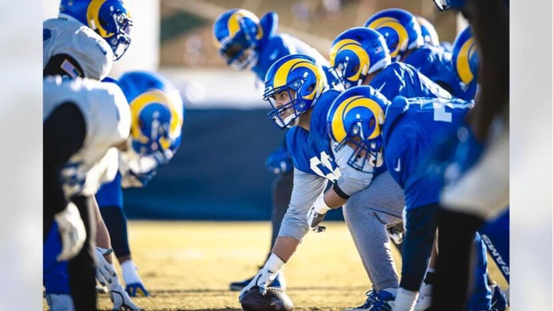 Los Angeles Rams em treino