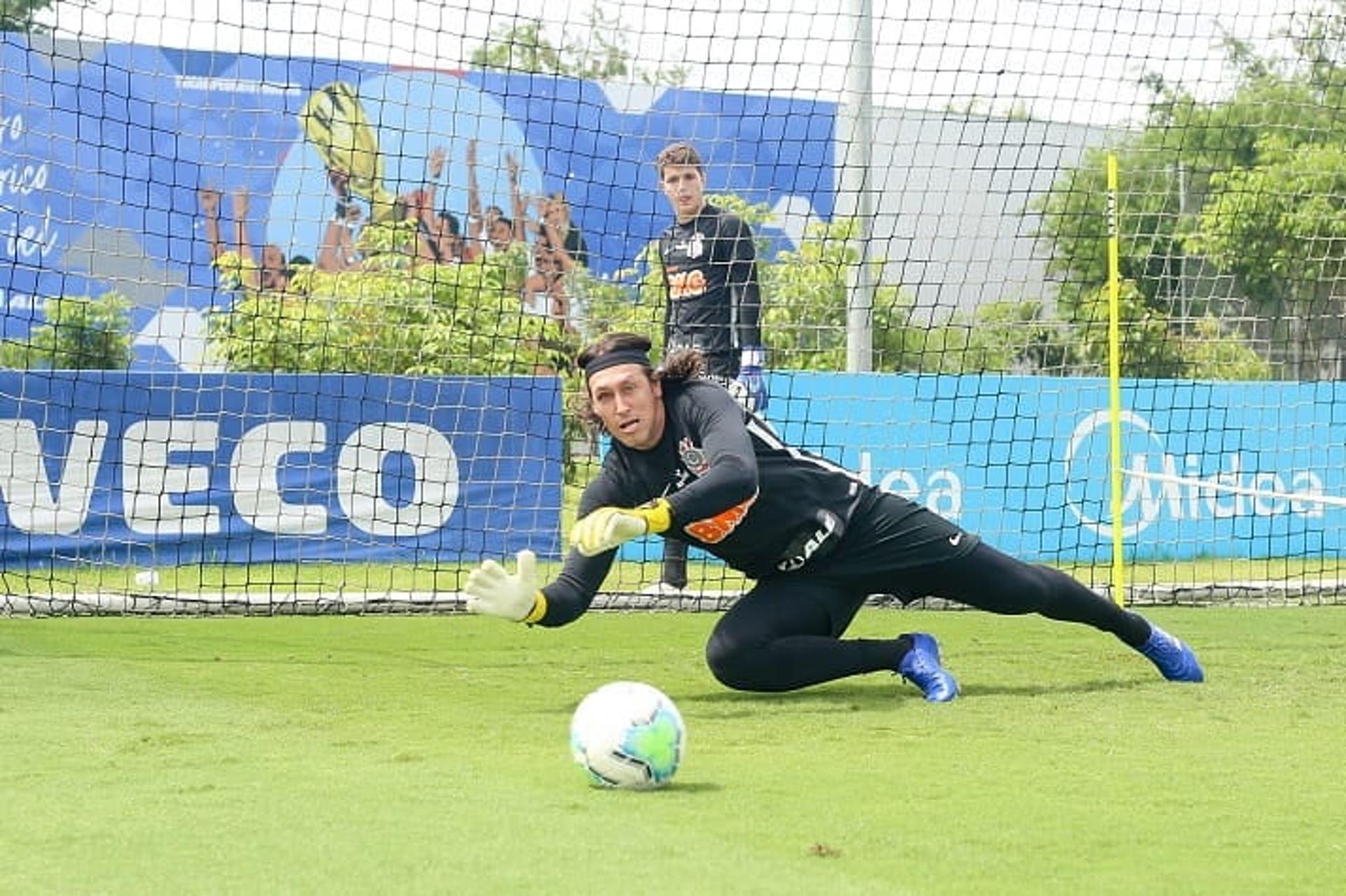 Cássio - Treino Corinthians