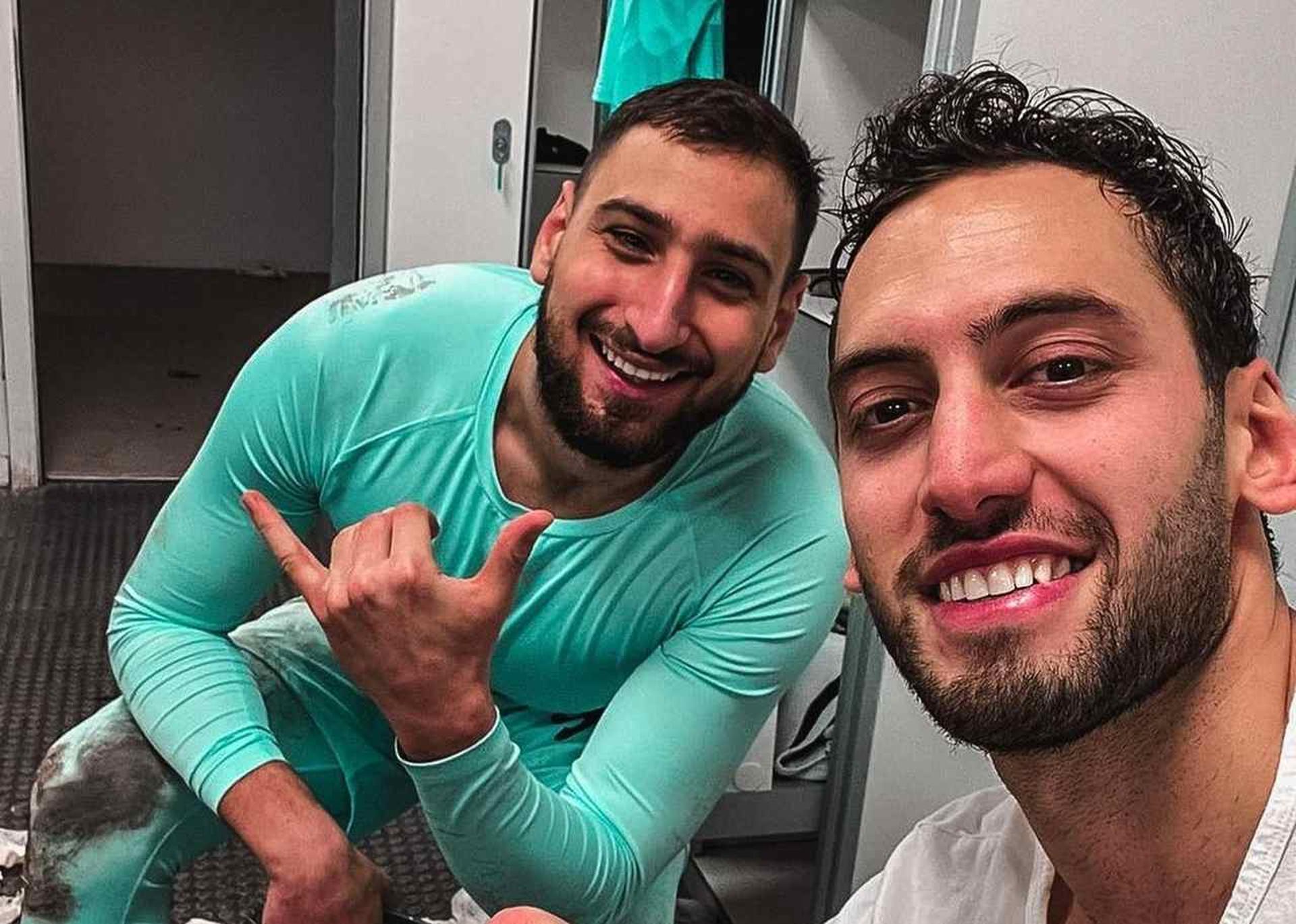 Donnarumma e Çalhanoglu - Milan