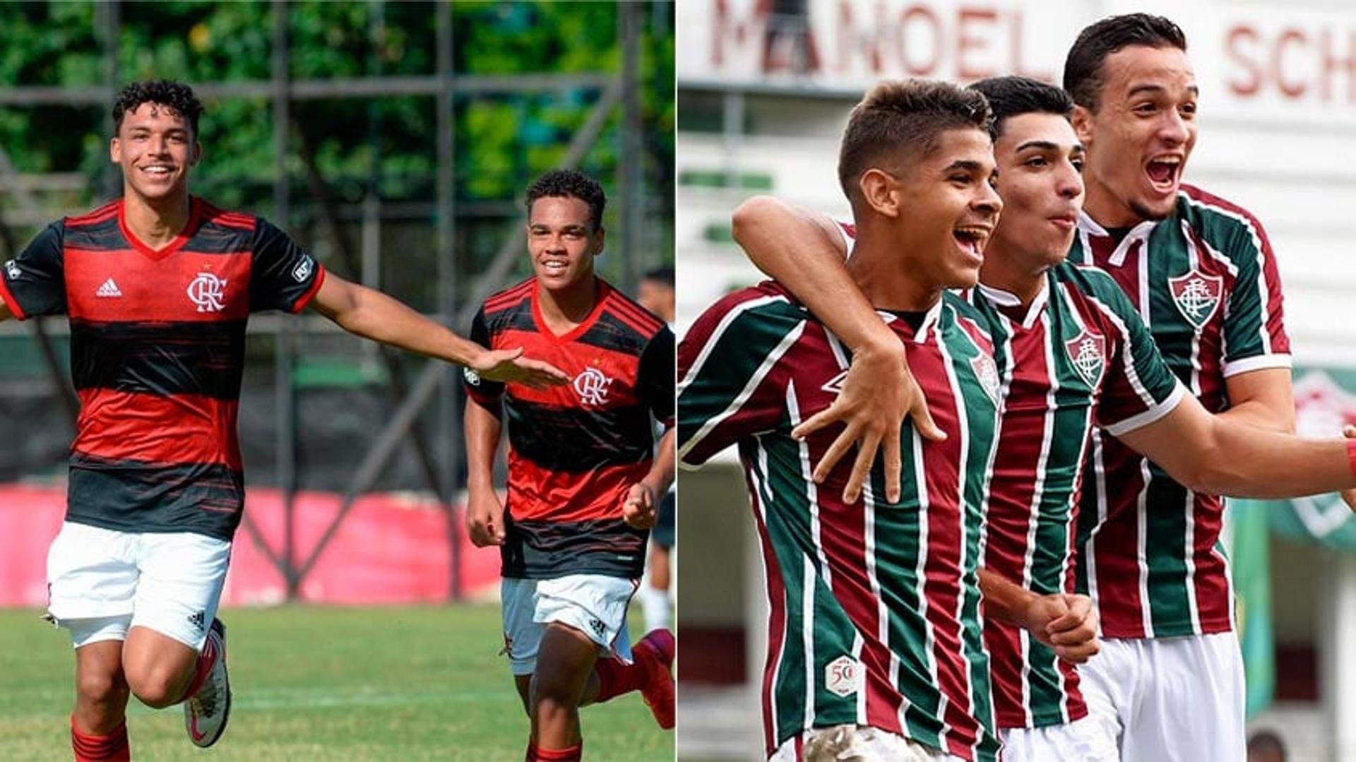 Montagem - Fla sub-17 +  Flu sub-17