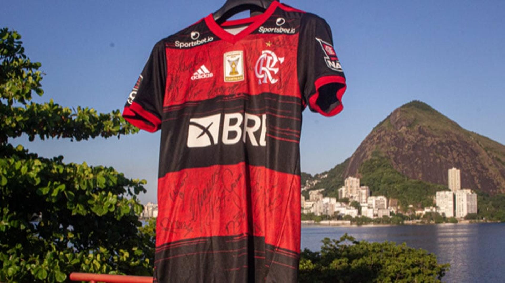 Flamengo Camisa Autografada