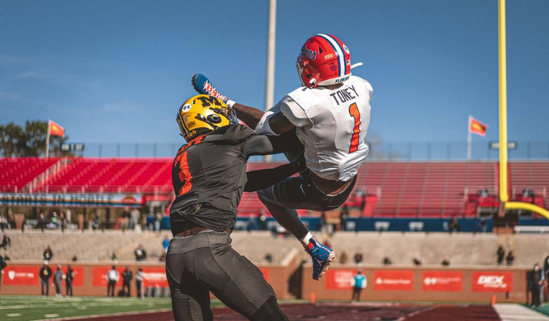 kadarius toney senior bowl