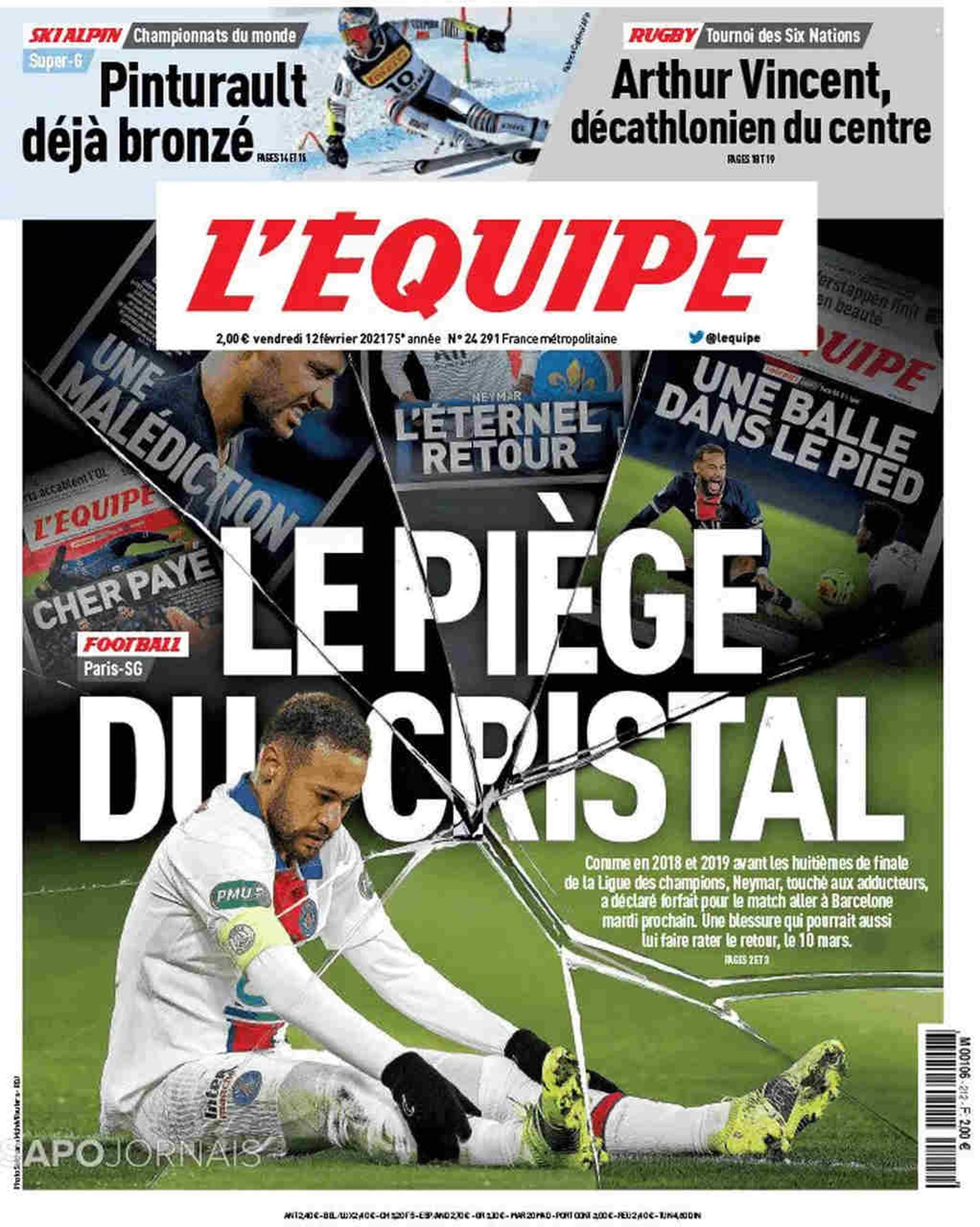 Capa L'Equipe - Neymar