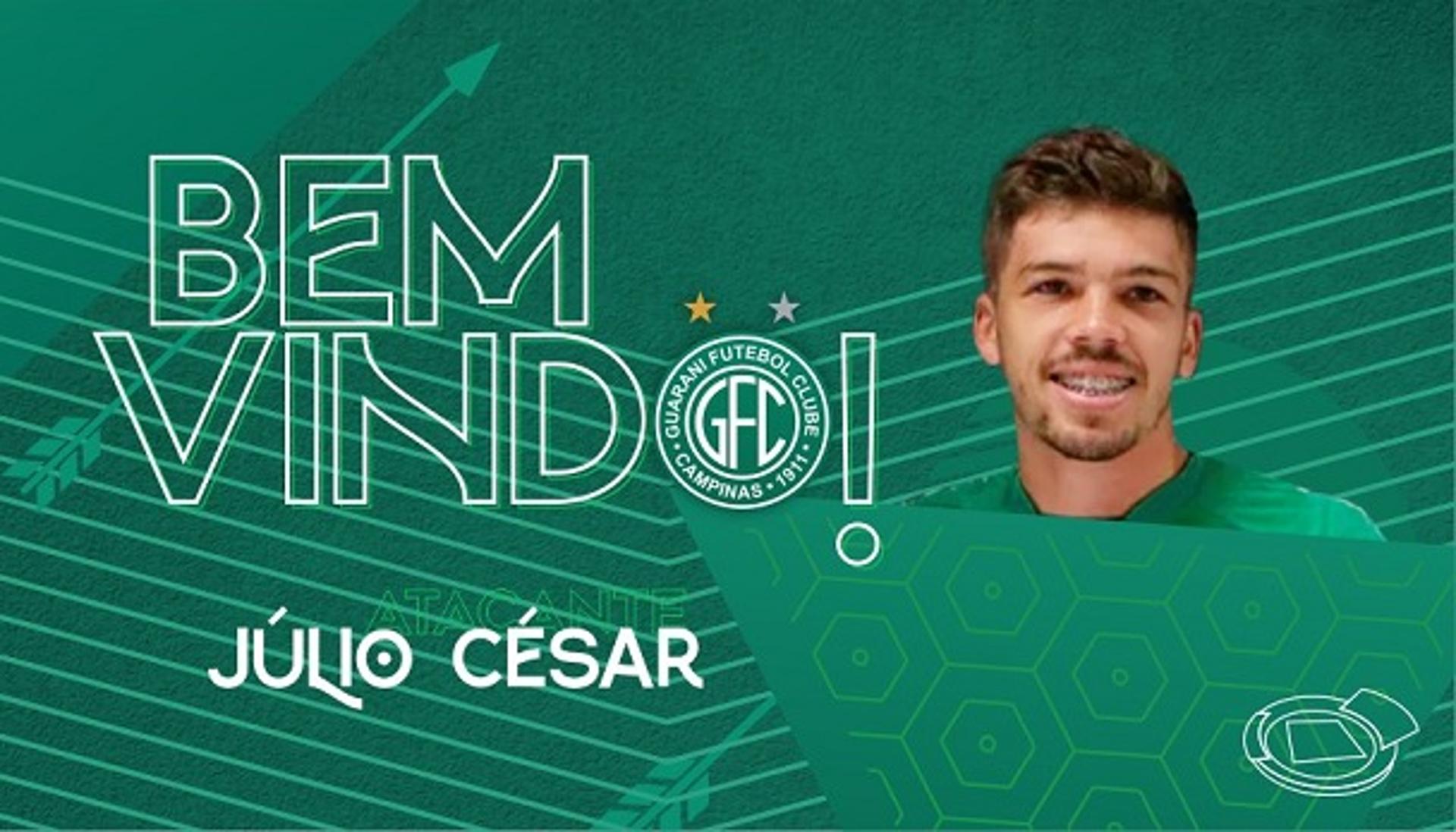 Anúncio de Júlio César no Guarani