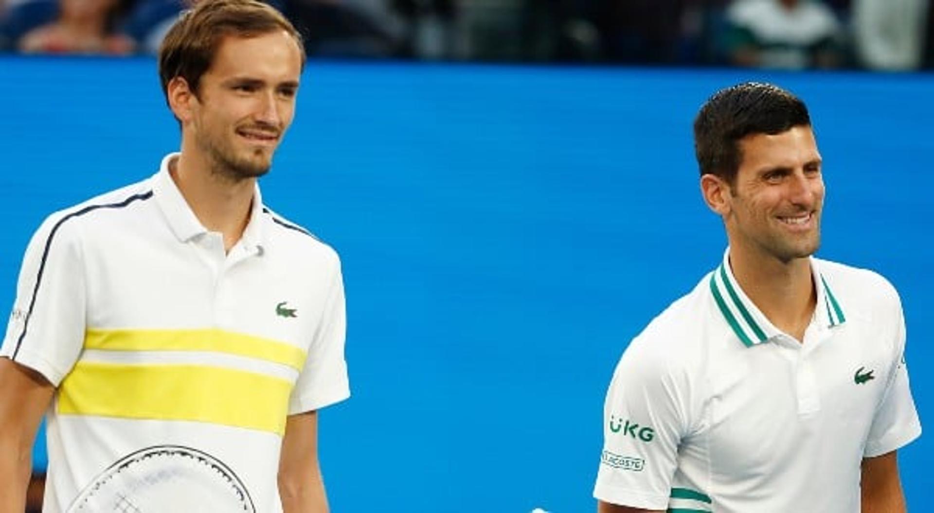 Daniil Medvedev e novak djokovic