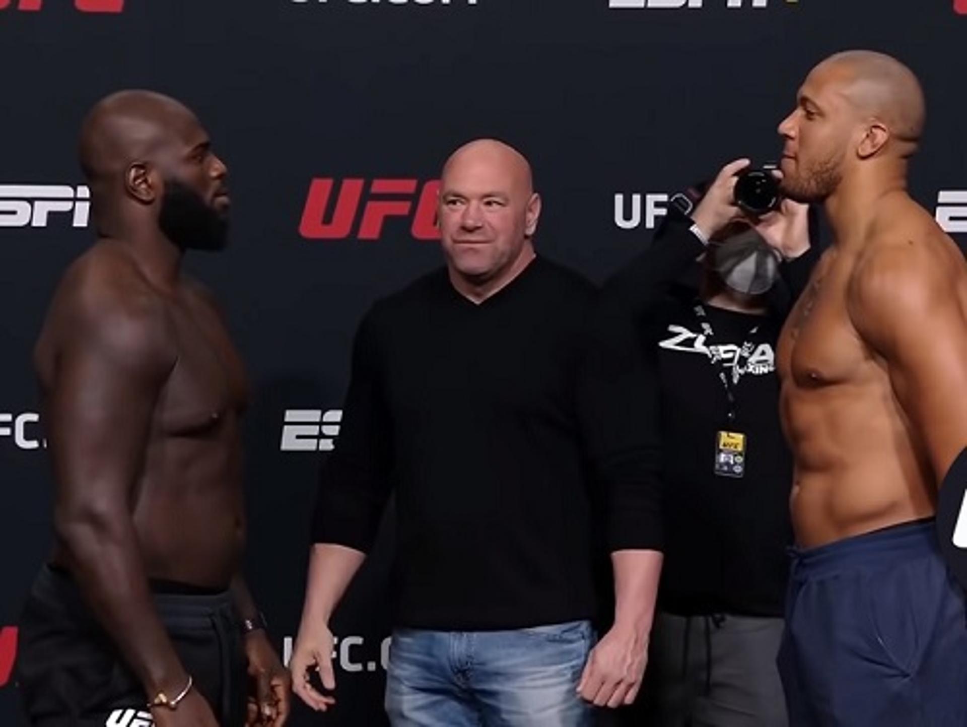 Luta principal do UFC Vegas 20 terá duelo entre Jairzinho Rozenstruik e Ciryl Gané (Foto reprodução YouTube UFC)