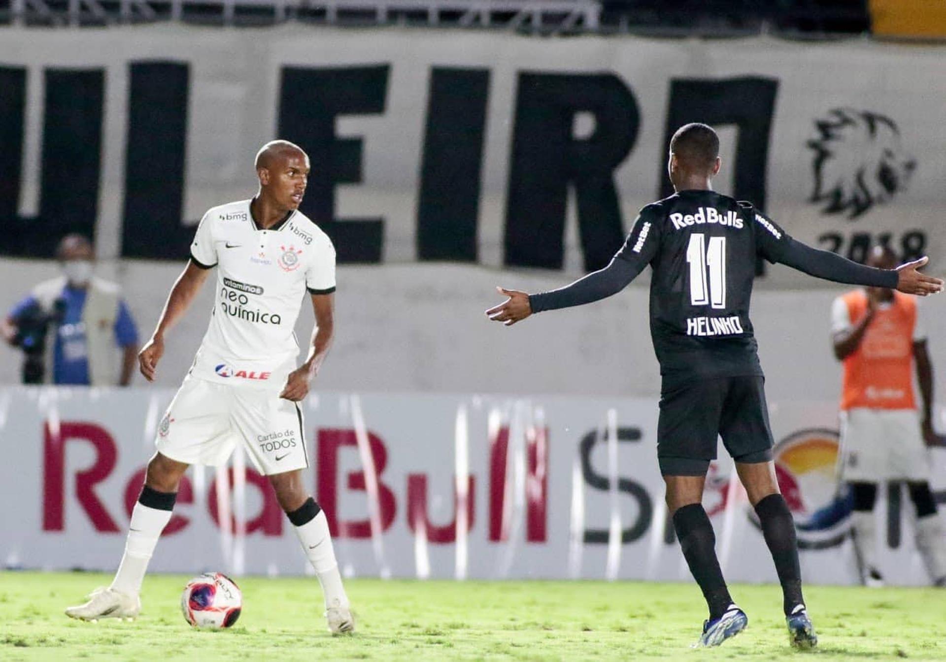 Cauê estreou pelo Corinthians diante do Red Bull Bragantino