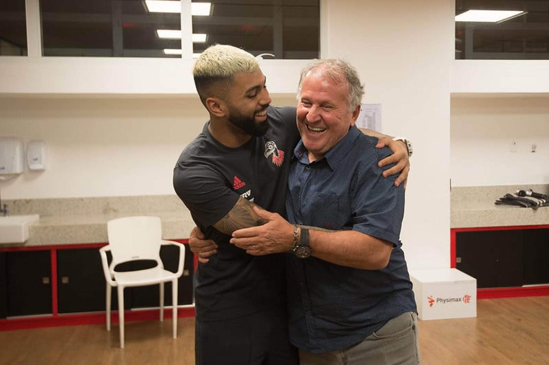 Zico e Gabriel Barbosa