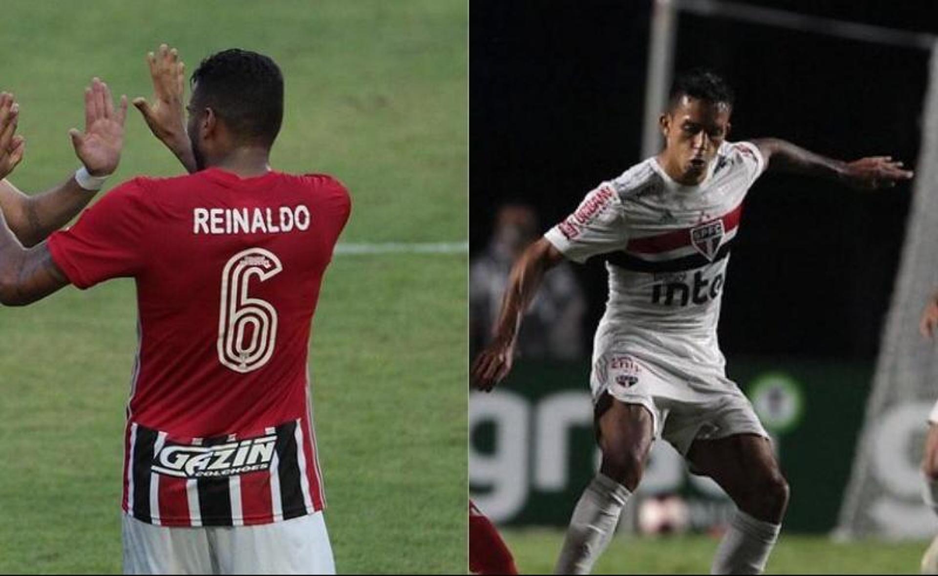 Os alas do São Paulo: Reinaldo (esq.) e Igor Vinícius (dir.)