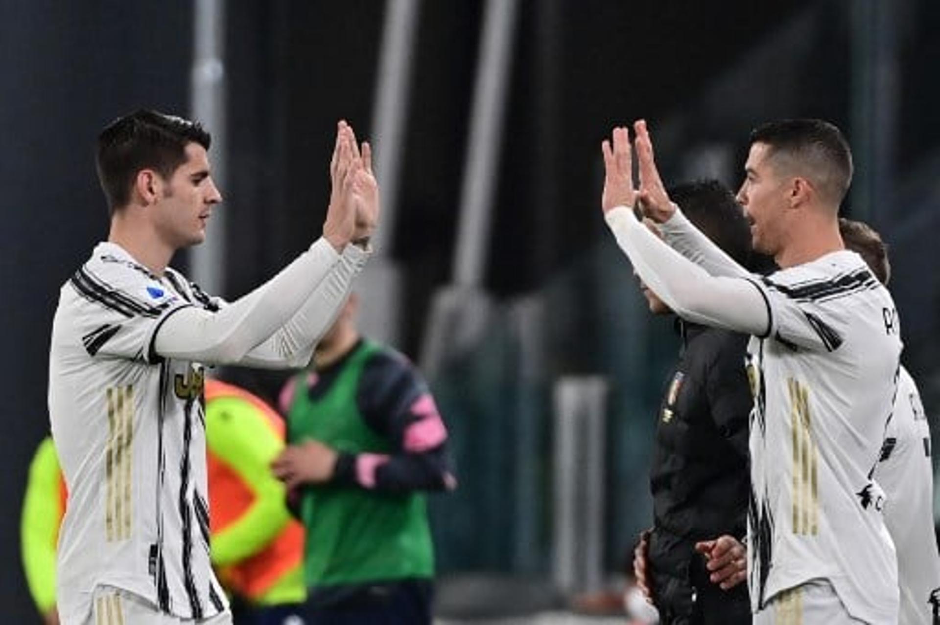 Morata e Cristiano Ronaldo