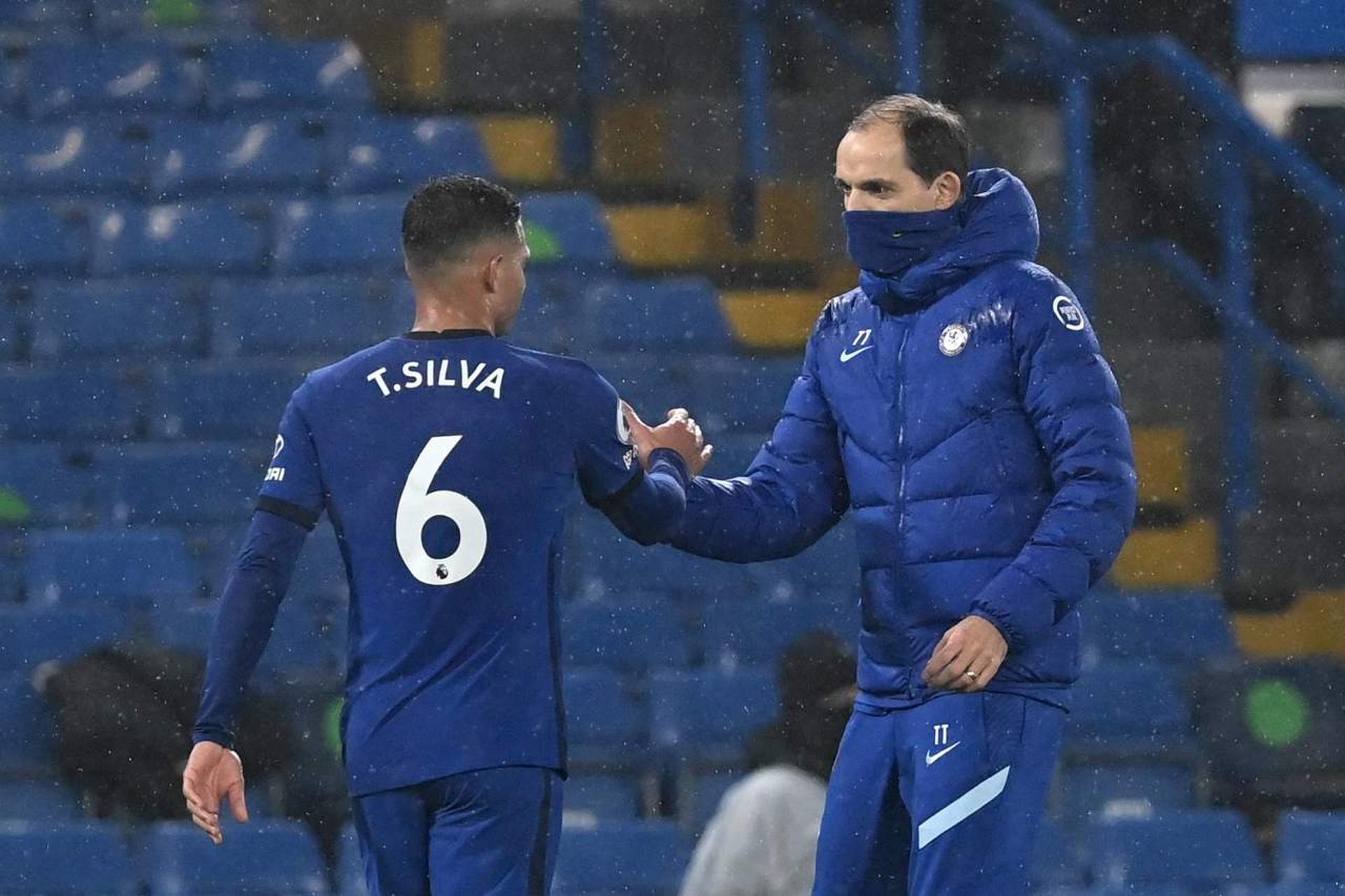 Thomas Tuchel e Thiago Silva - Chelsea