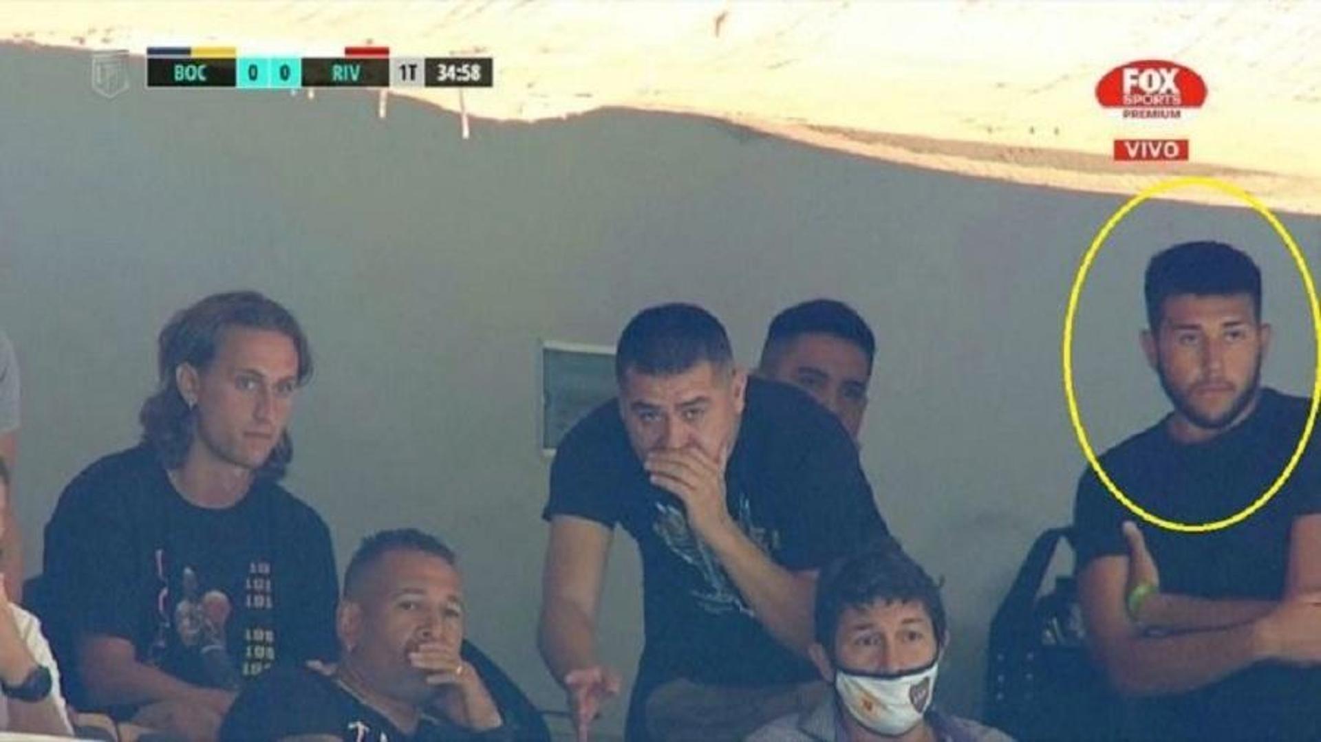 Riquelme e filho em jogo