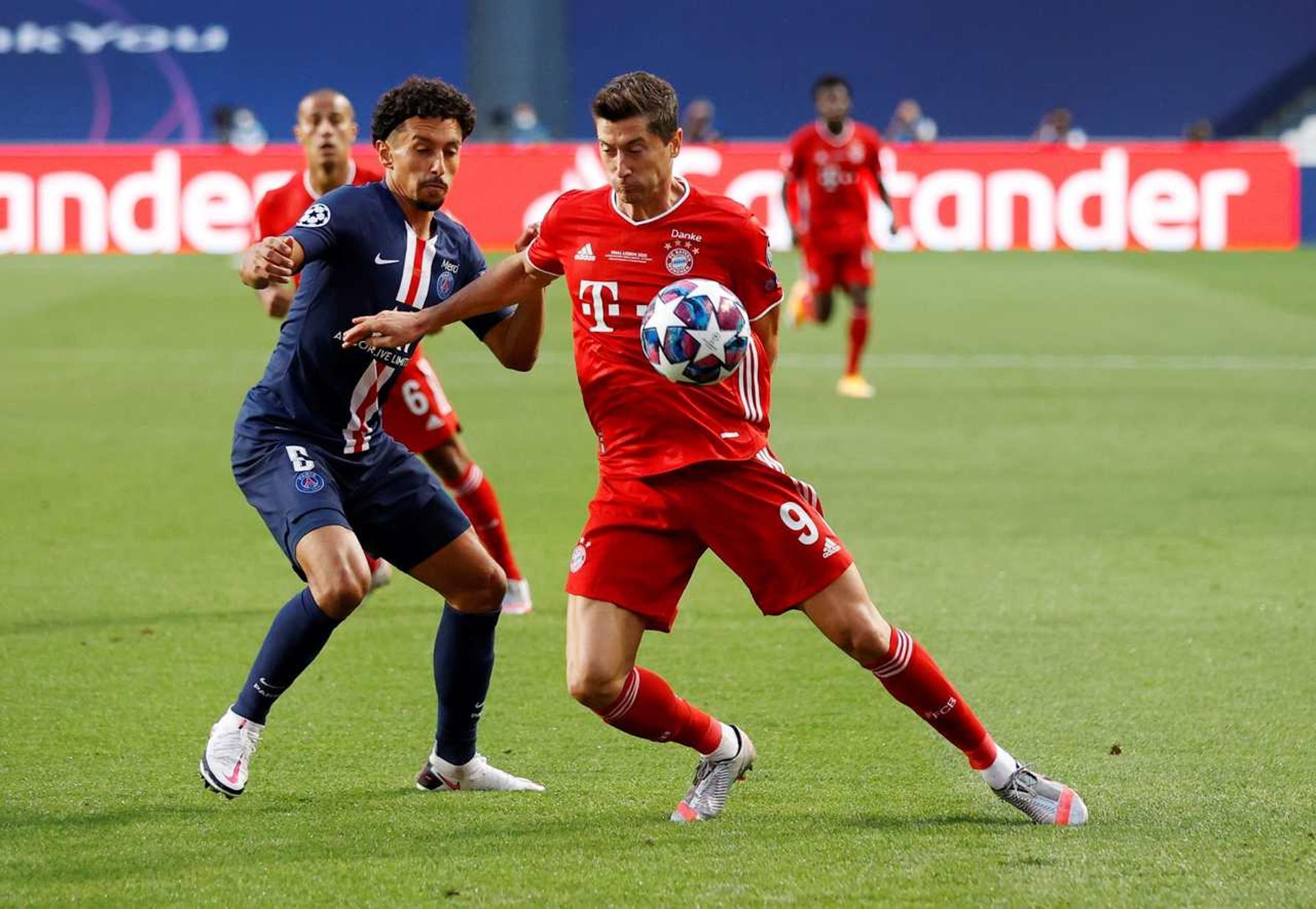 Bayern x PSG - Final da Champions League - Marquinhos e Lewandowski