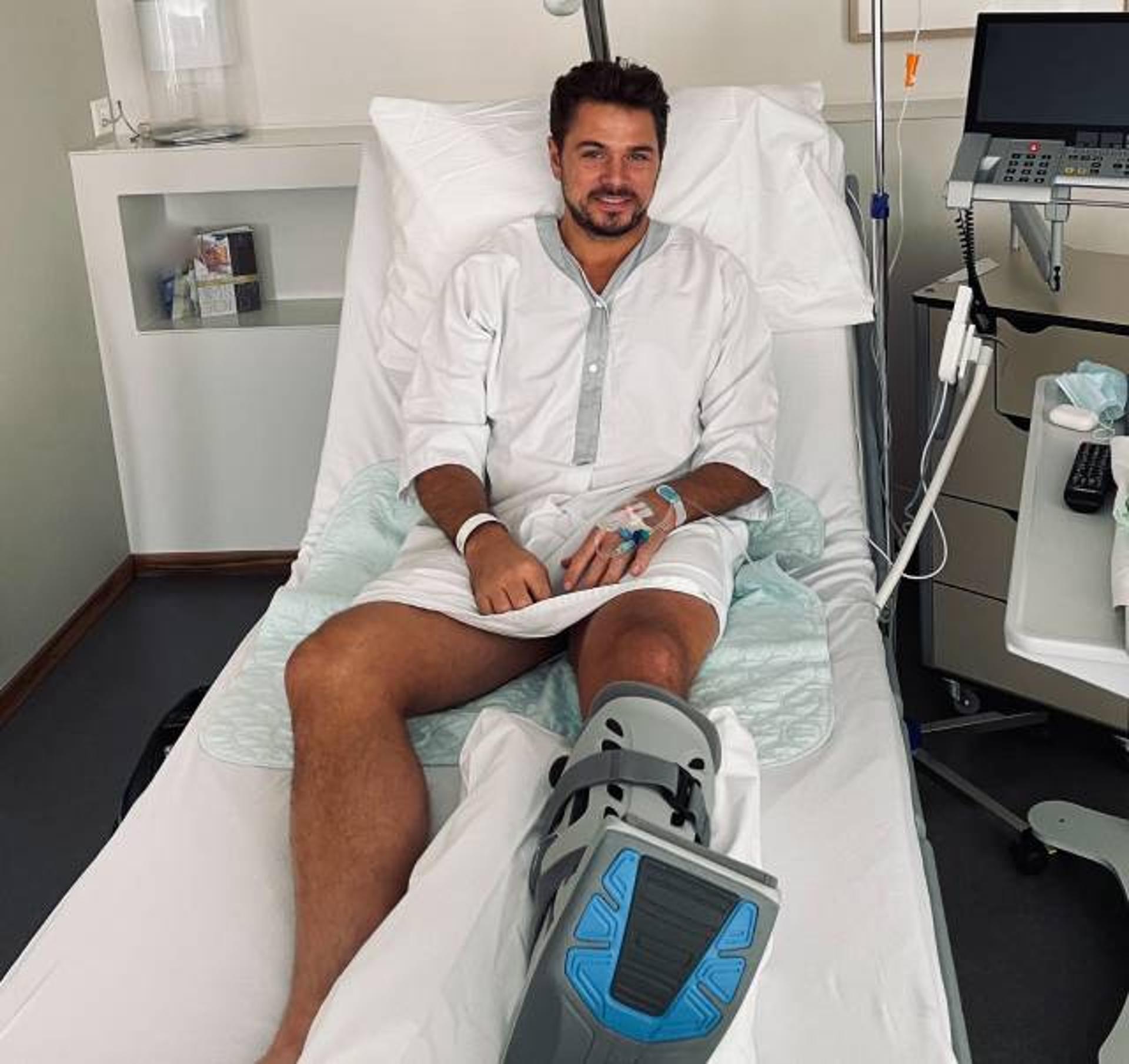 Stan Wawrinka em hospital na suíça