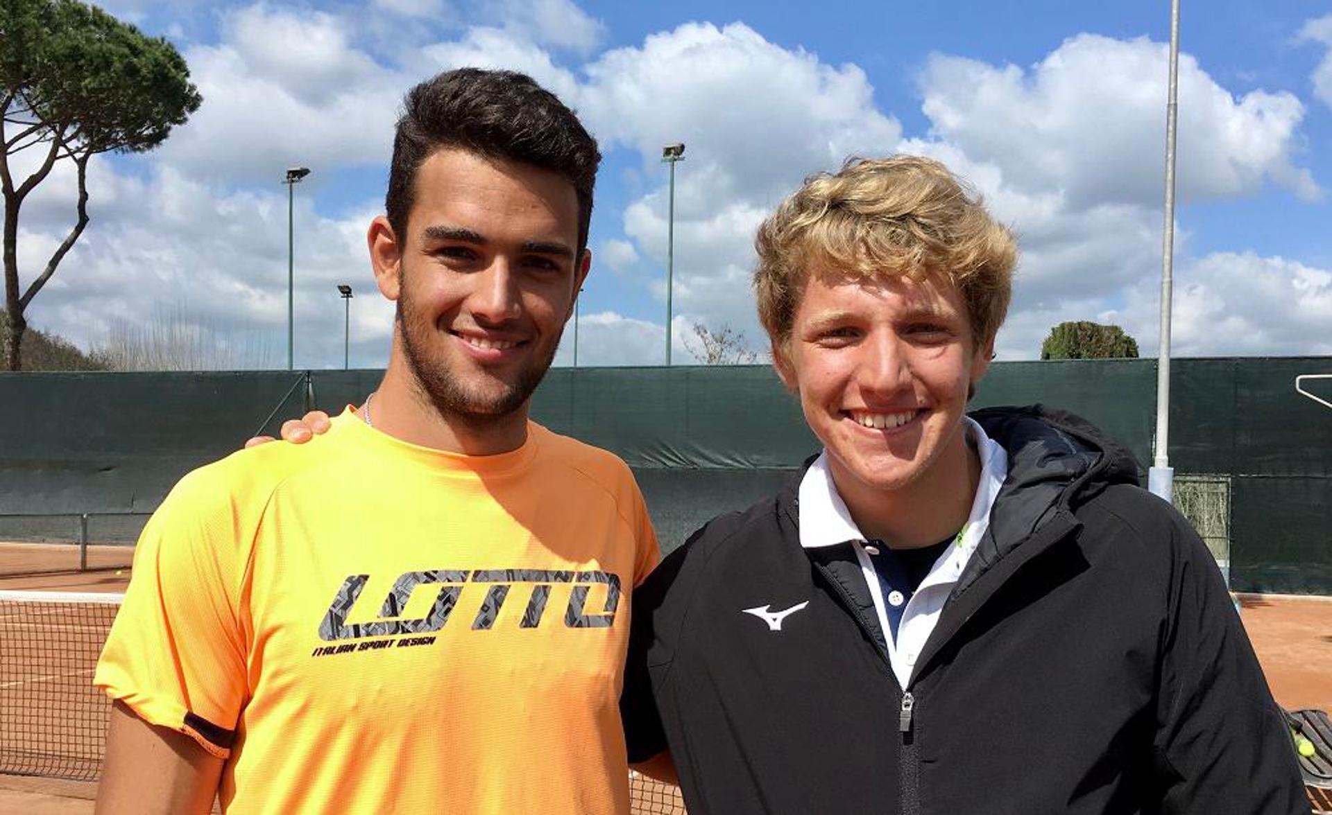 Matteo Berrettini e seu irmão mais novo Jacopo Berrettini