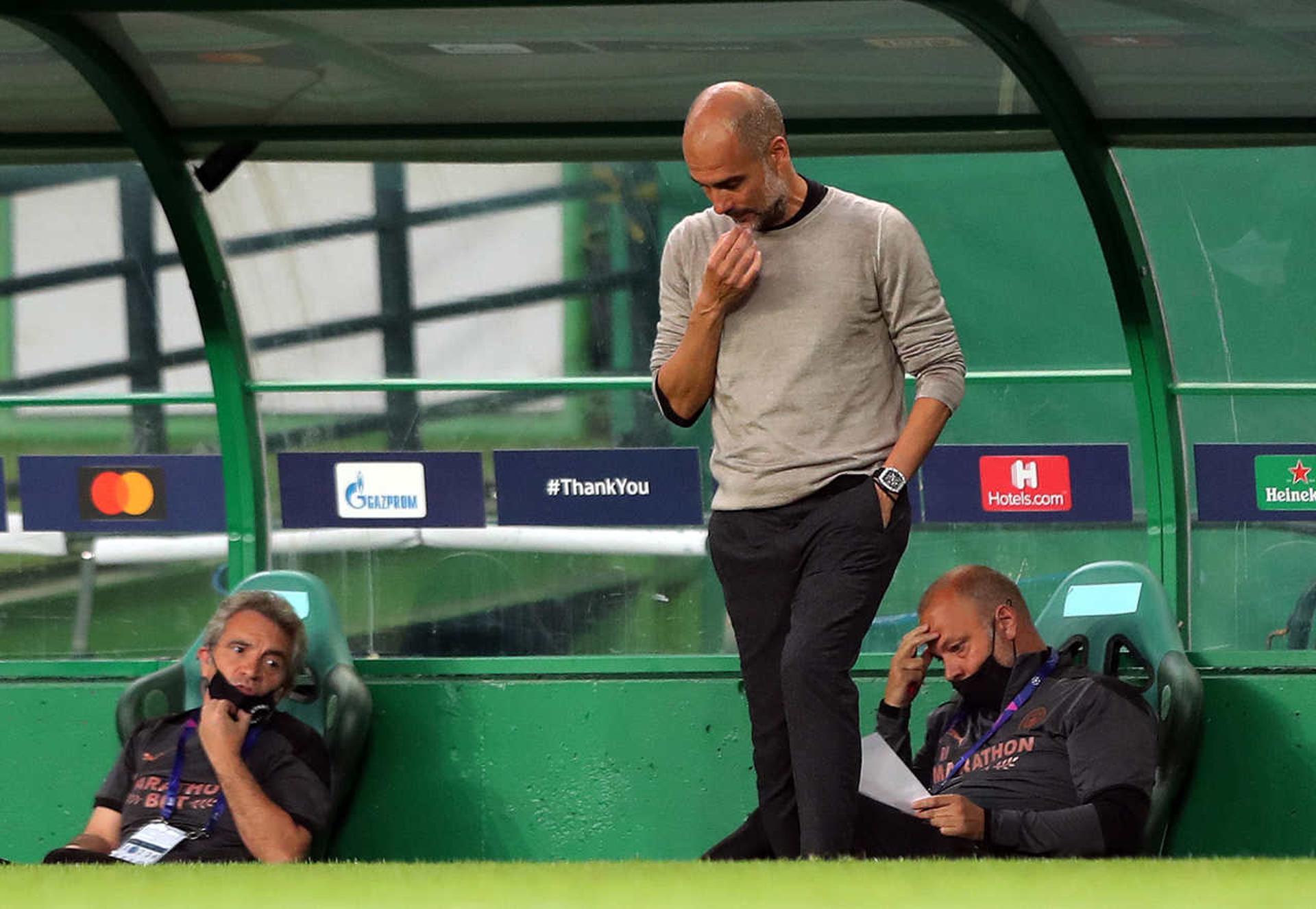 Manchester x Lyon - Pep Guardiola