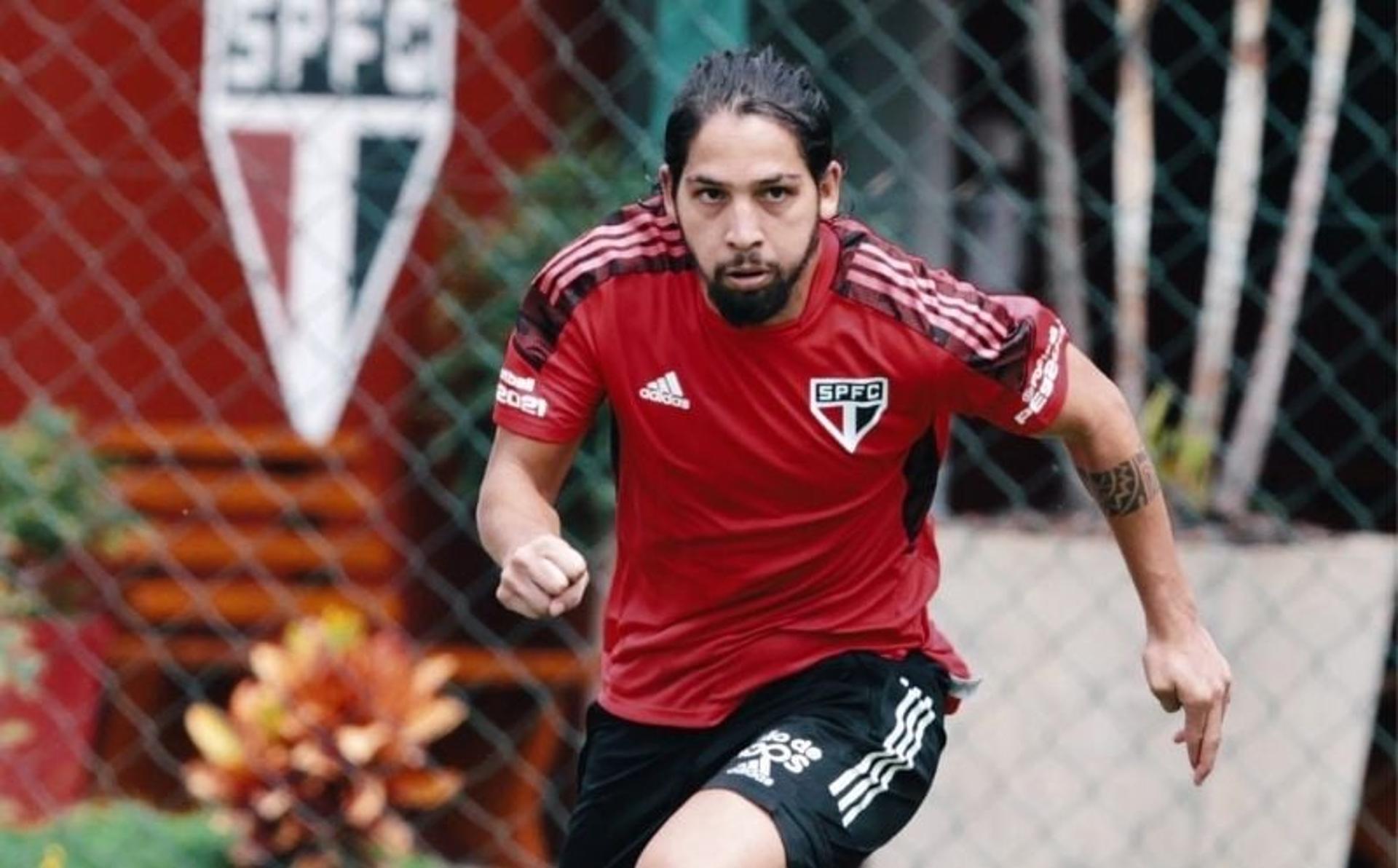 Benítez durante treino